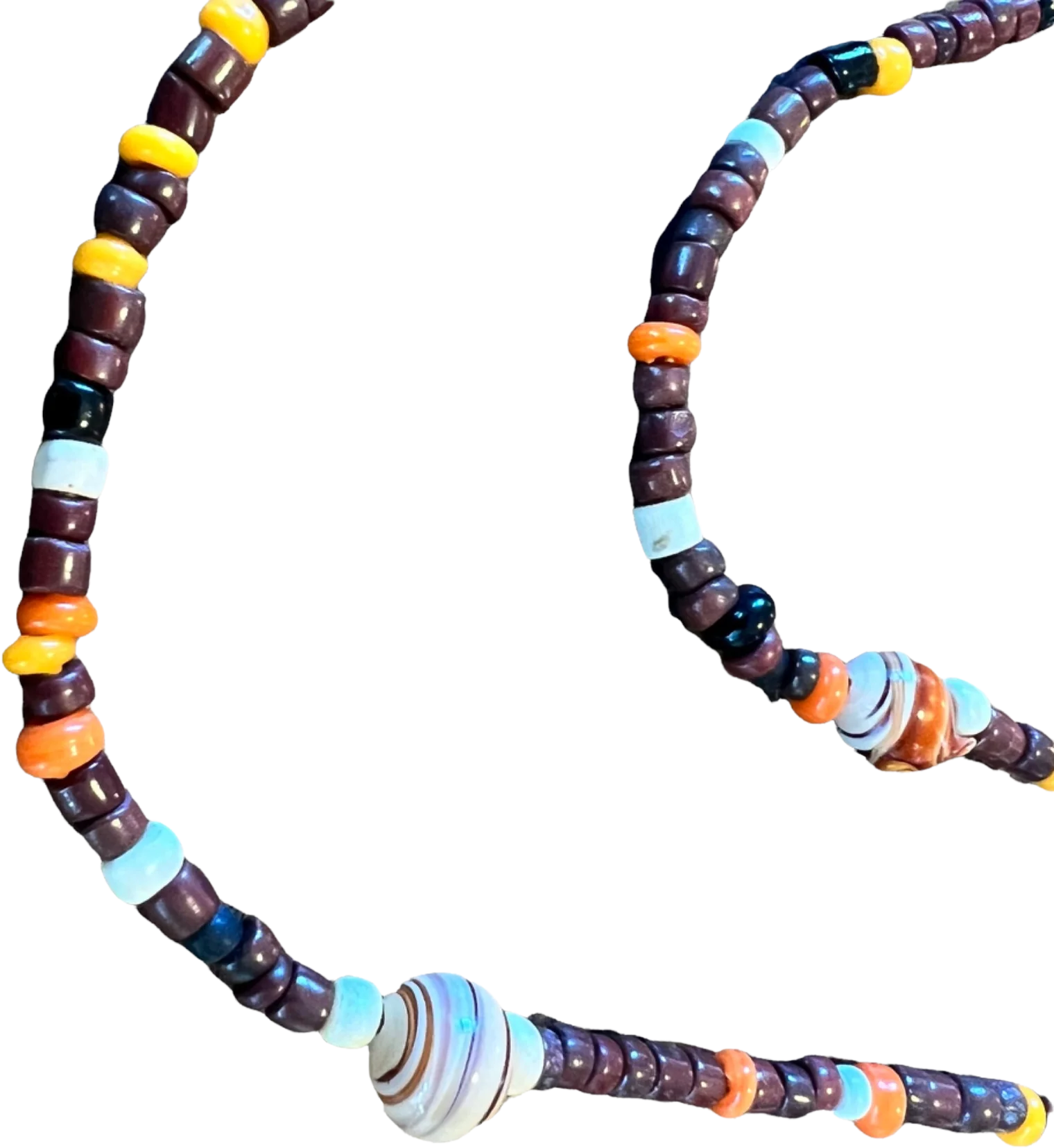 70s 70s Retro Layering Necklace With Glass Beads - Image 2
