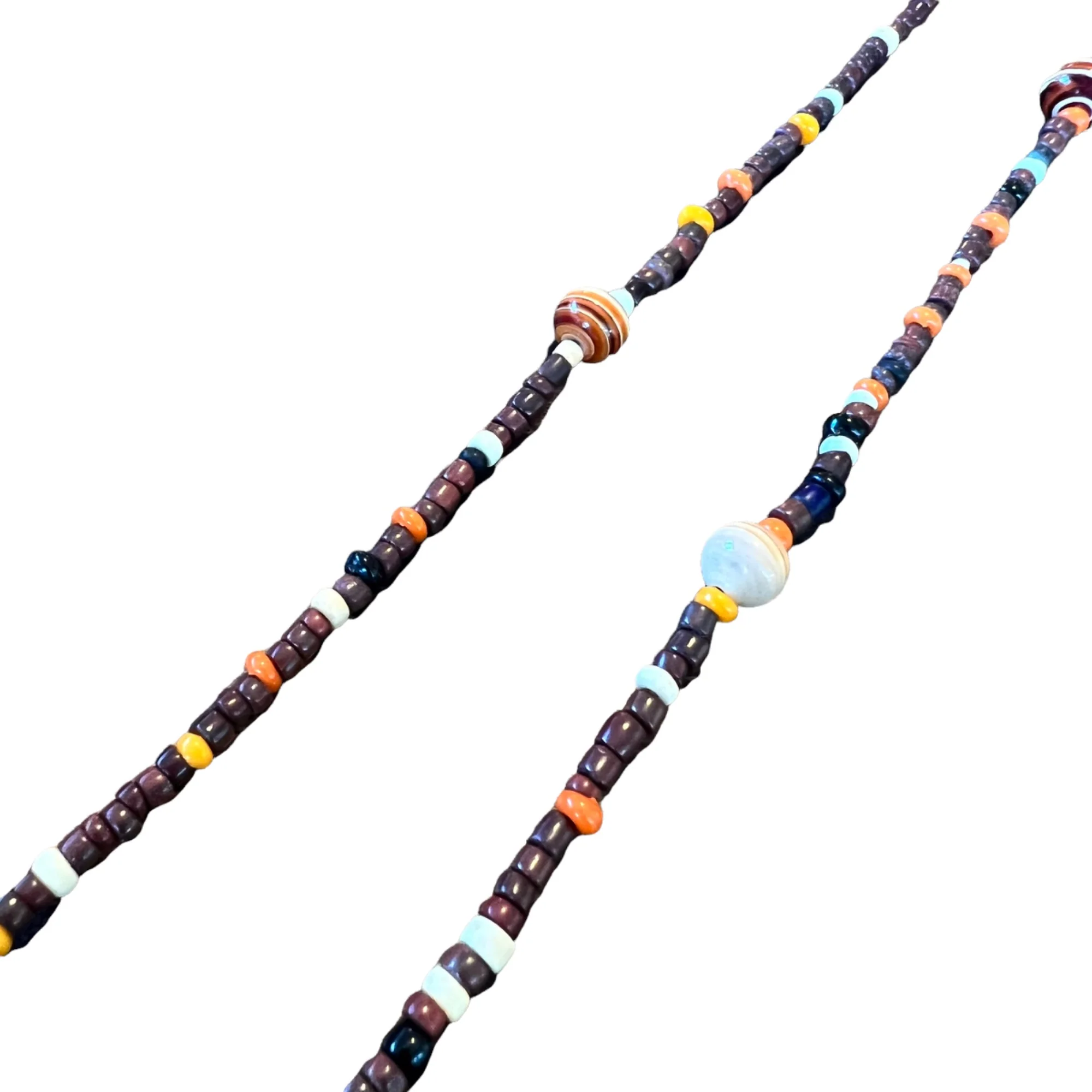 70s 70s Retro Layering Necklace With Glass Beads - Image 3