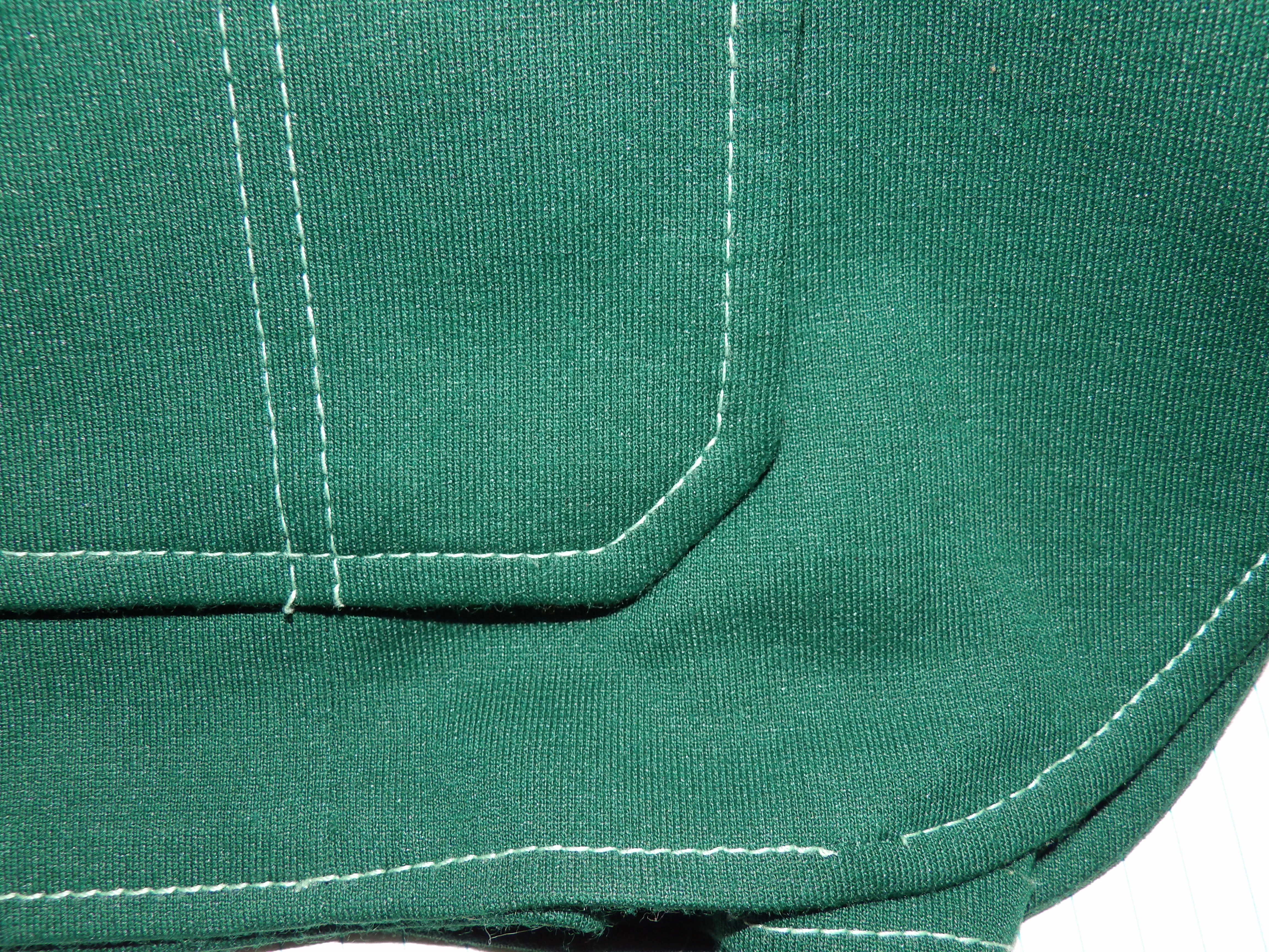 70s 70s Vintage Polyester Emerald Green Blazer / Sz 10 By Personal Division of Leslie Fay - Image 10