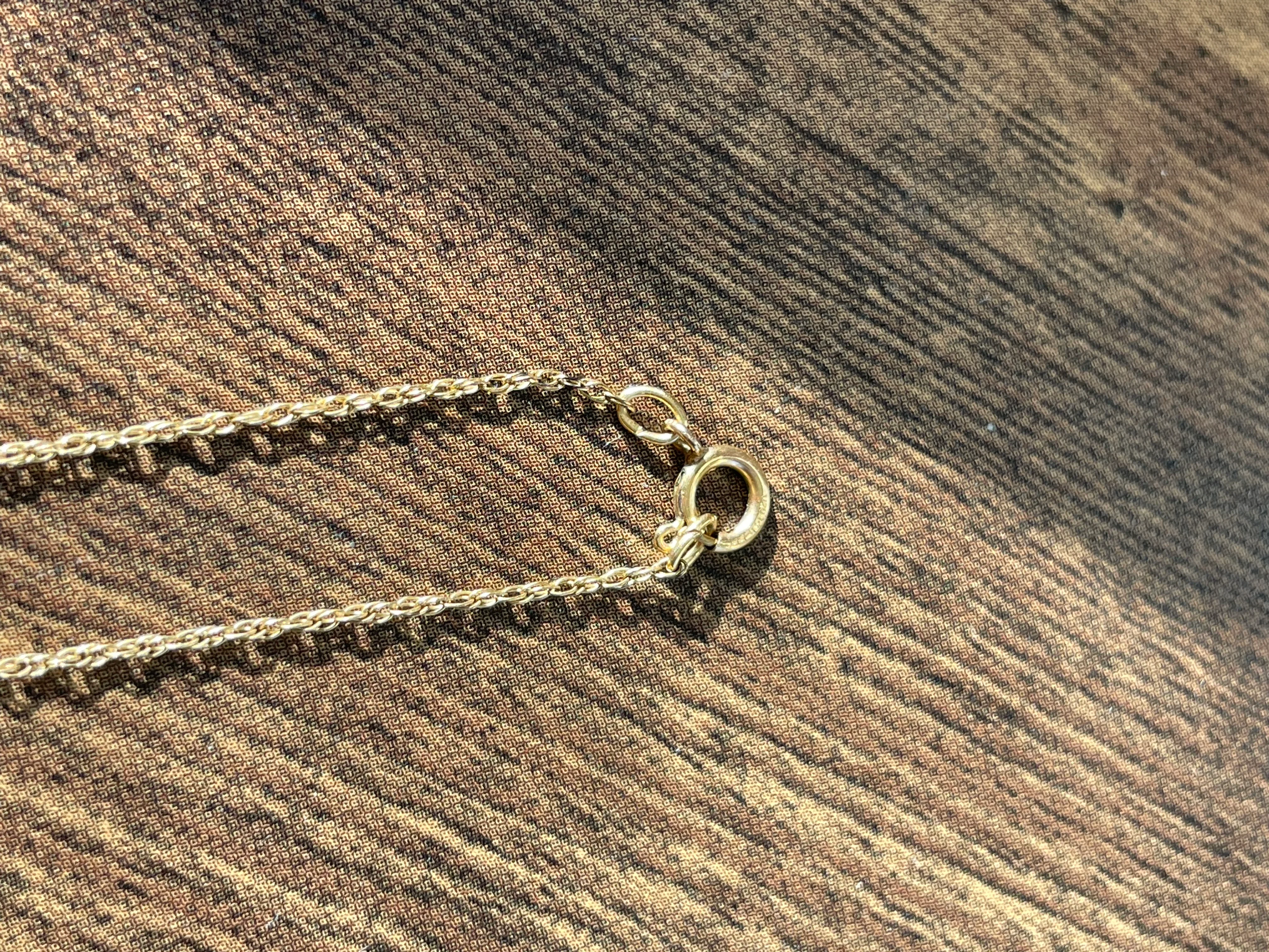 70s/80s 14k Gold Filled Chain With Pearl Pendant - Image 12
