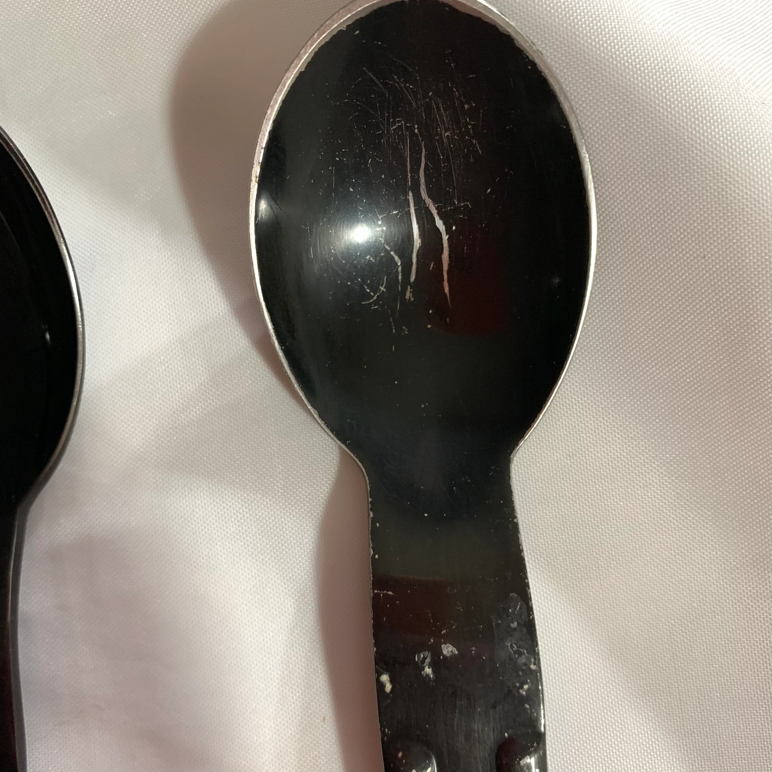 70s/80s 5 Place Settings Black Anodized Stainless Flatware By Carl Aubock for Collini Design Austria - Image 11