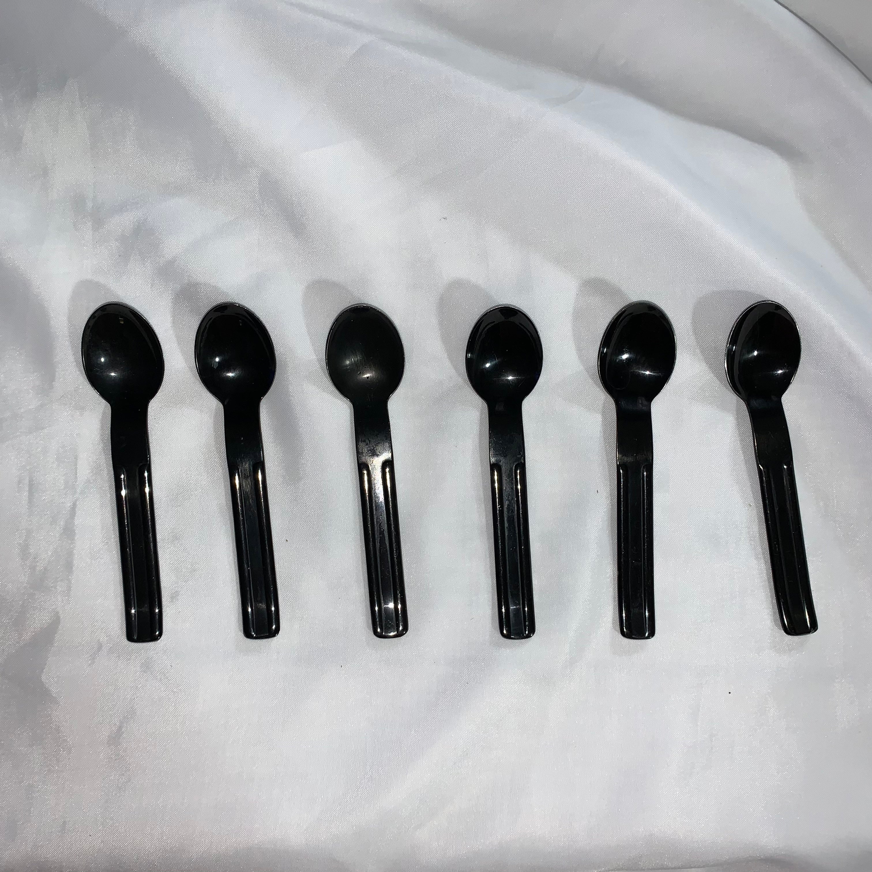 70s/80s 5 Place Settings Black Anodized Stainless Flatware By Carl Aubock for Collini Design Austria - Image 7