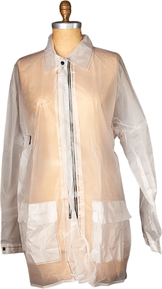 70s/80s 70s Year Round Vinyl Rain Jac Clear Jacket