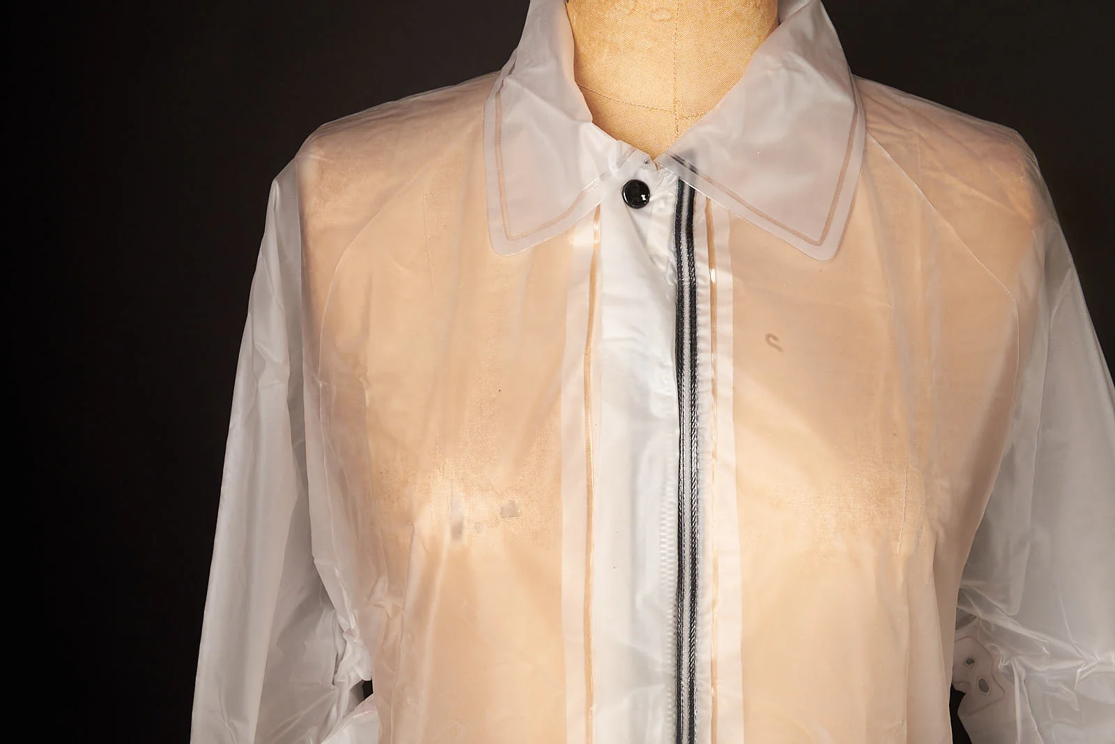 70s/80s 70s Year Round Vinyl Rain Jac Clear Jacket - Image 3