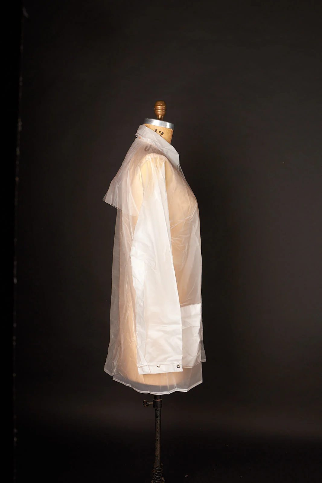 70s/80s 70s Year Round Vinyl Rain Jac Clear Jacket - Image 5