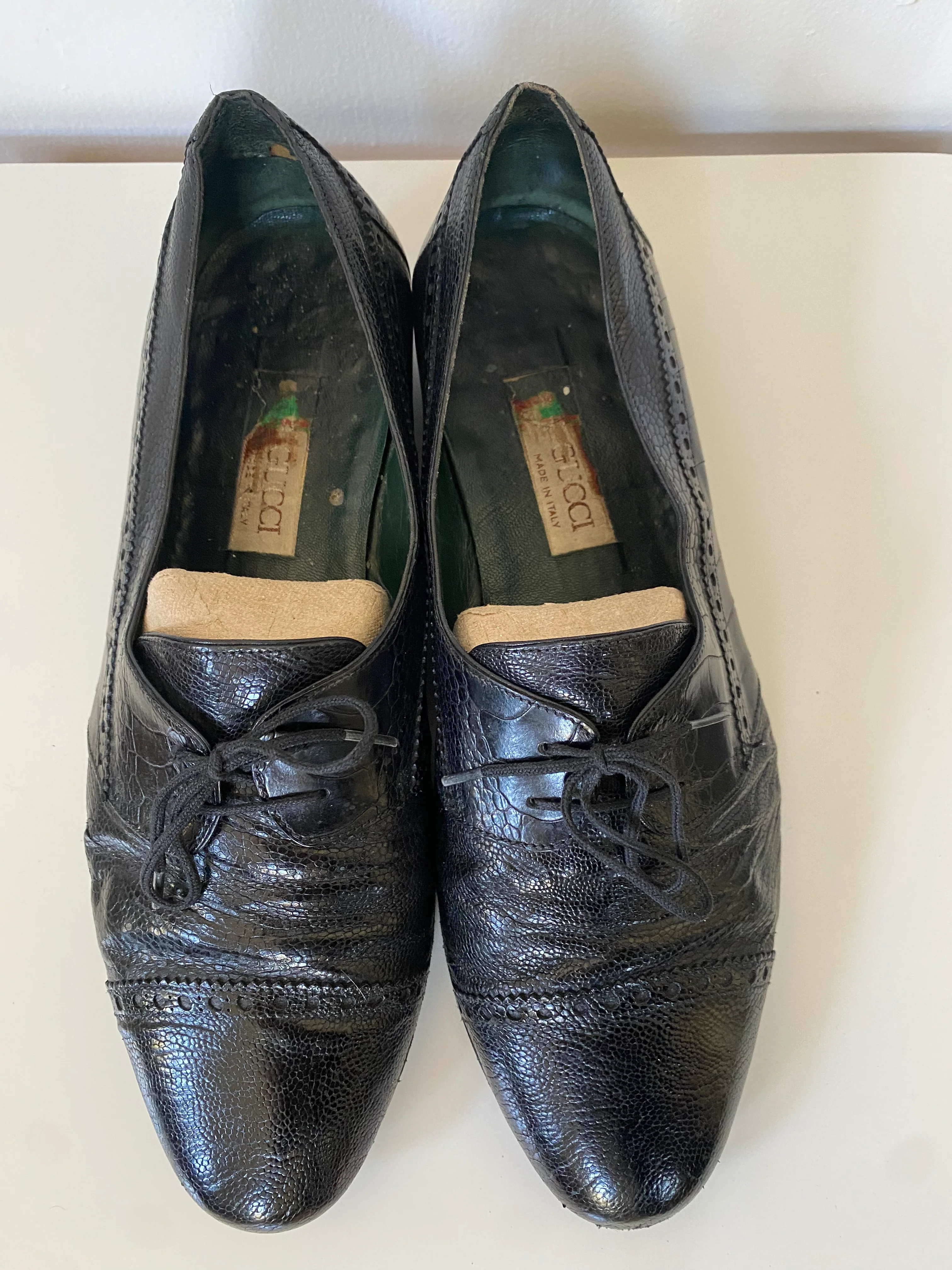 70s/80s Alligator Wing Tips By Gucci - Image 7