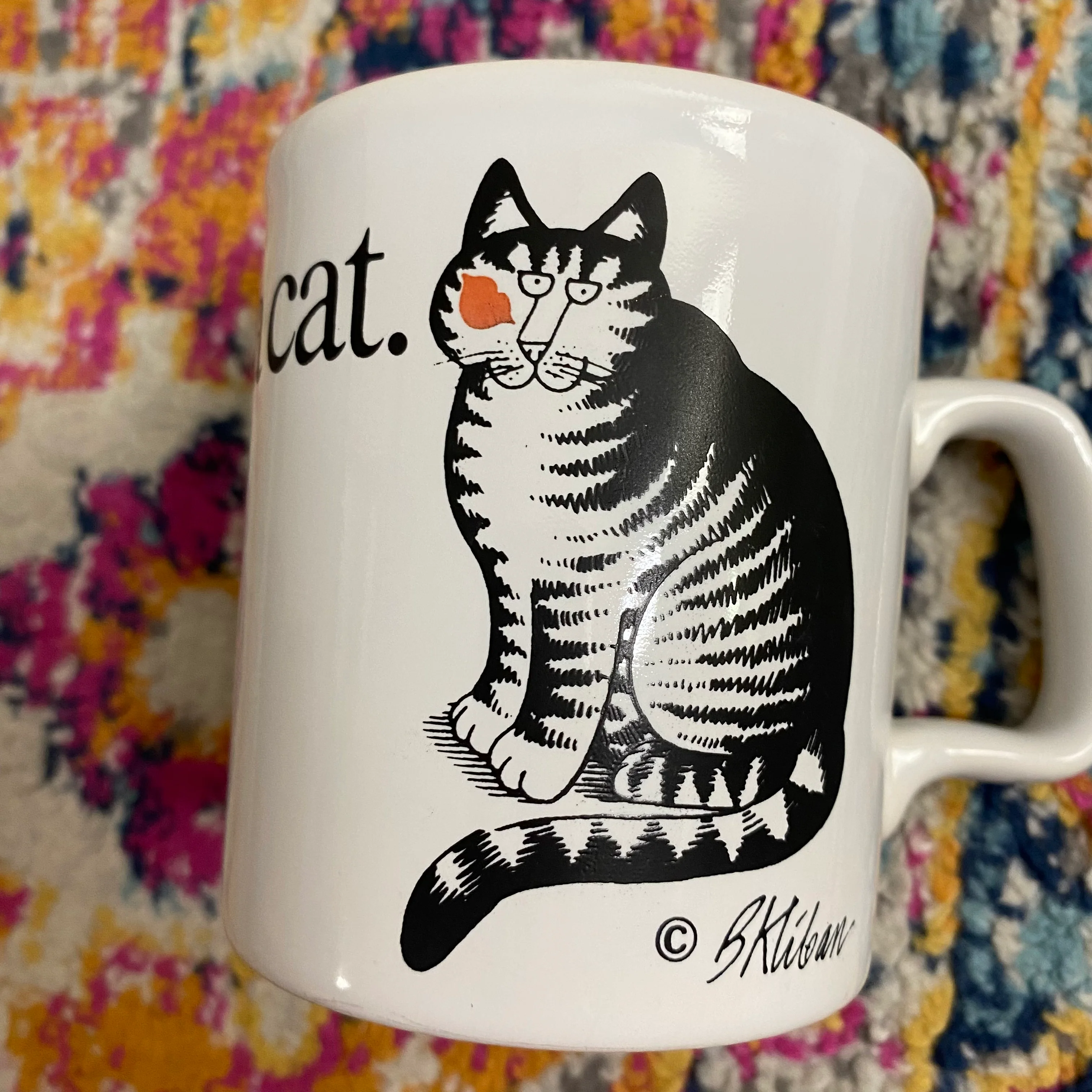 70s/80s B. Kliban "love A Cat" Coffee Mug By Kiln Craft Tableware - Image 5