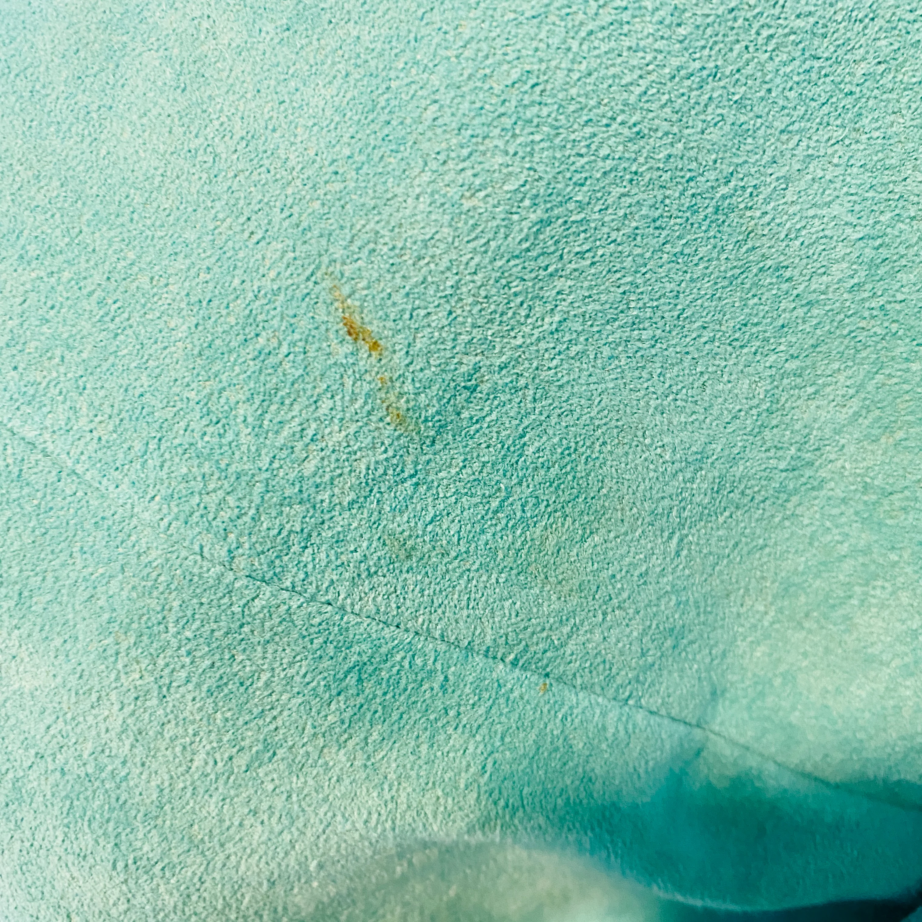 70s/80s Beautiful Turquoise Button Down Microsuede Dress By By Clarissa - Image 10