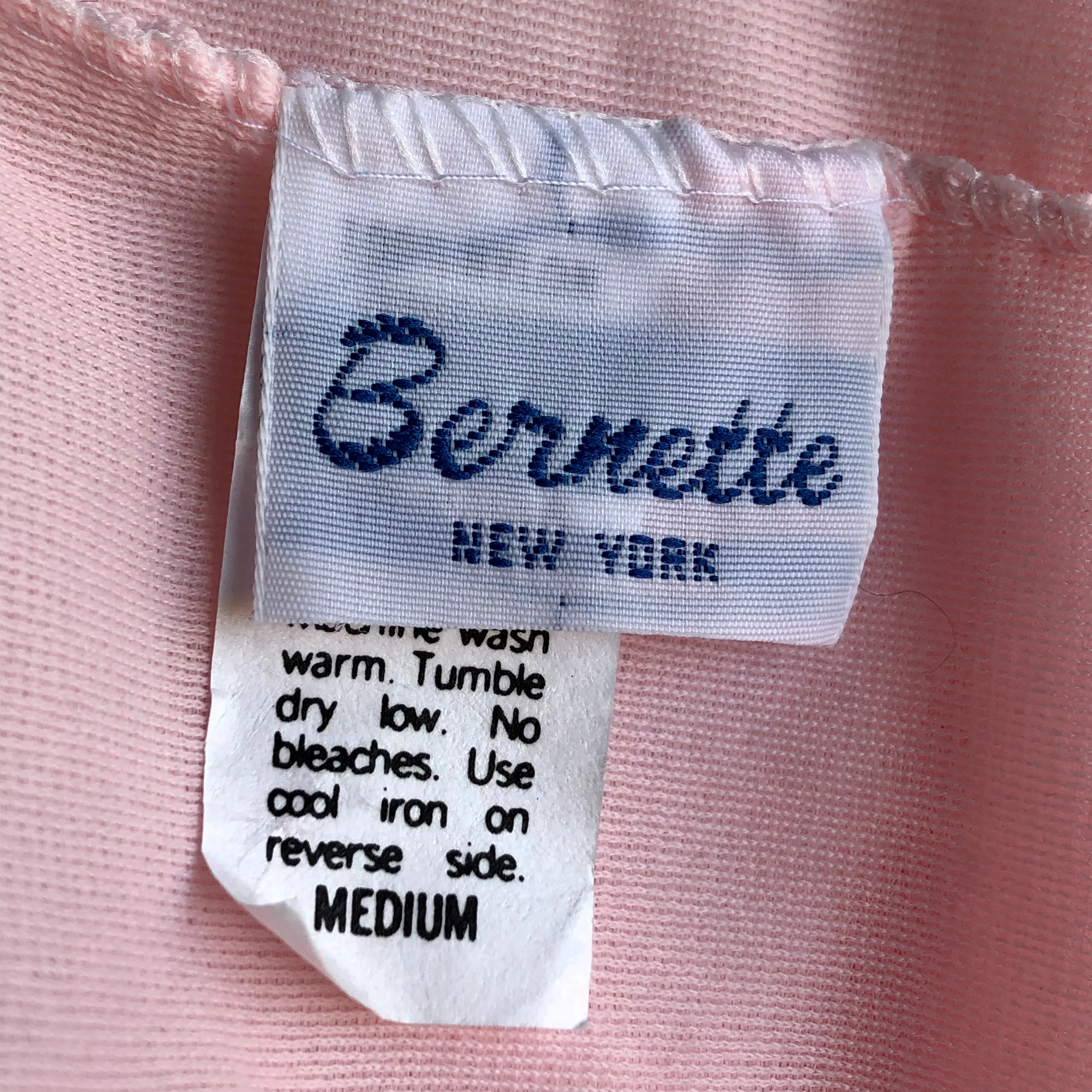70s/80s Bernette Pink Brushed Nylon Nightgown Size M By Captiva - Image 8