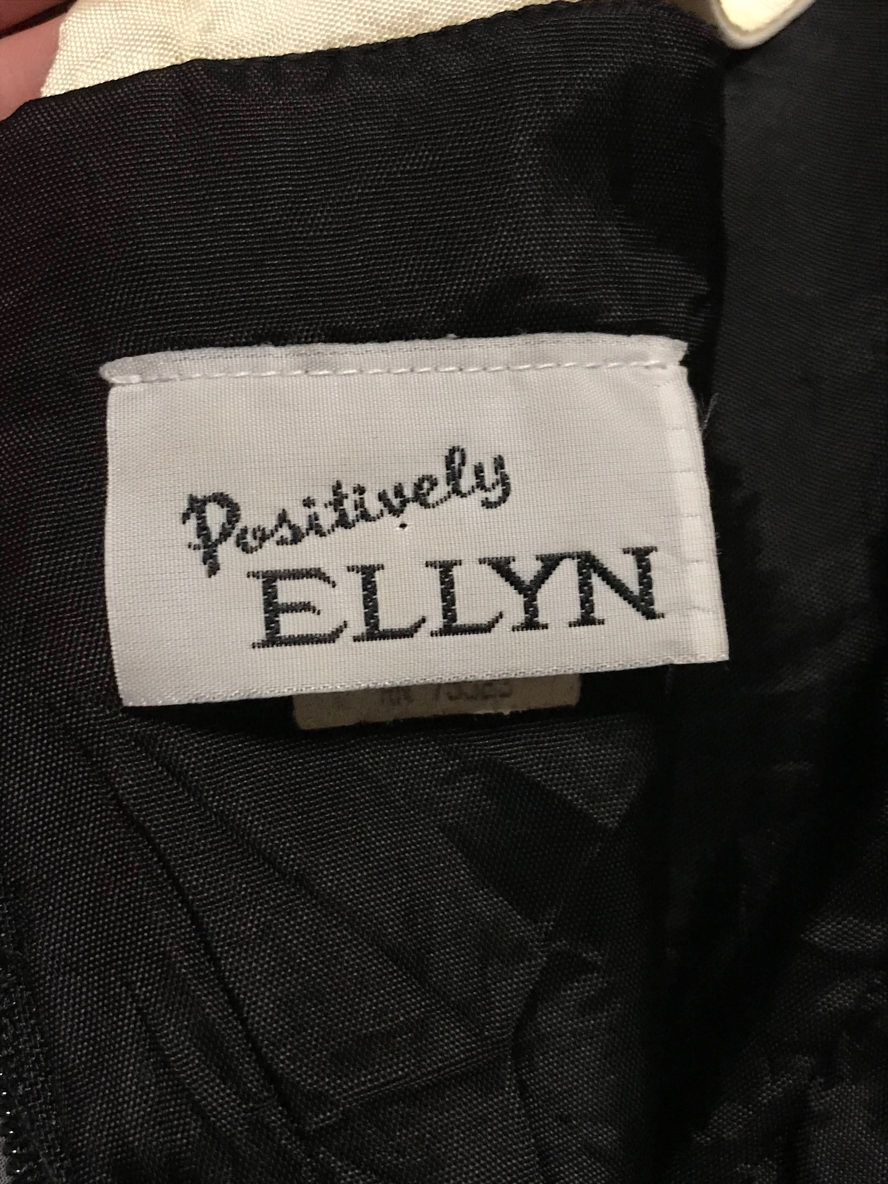 70s/80s Black White Fit And Flare Formal Cocktail Dress By Positively Ellyn - Image 11