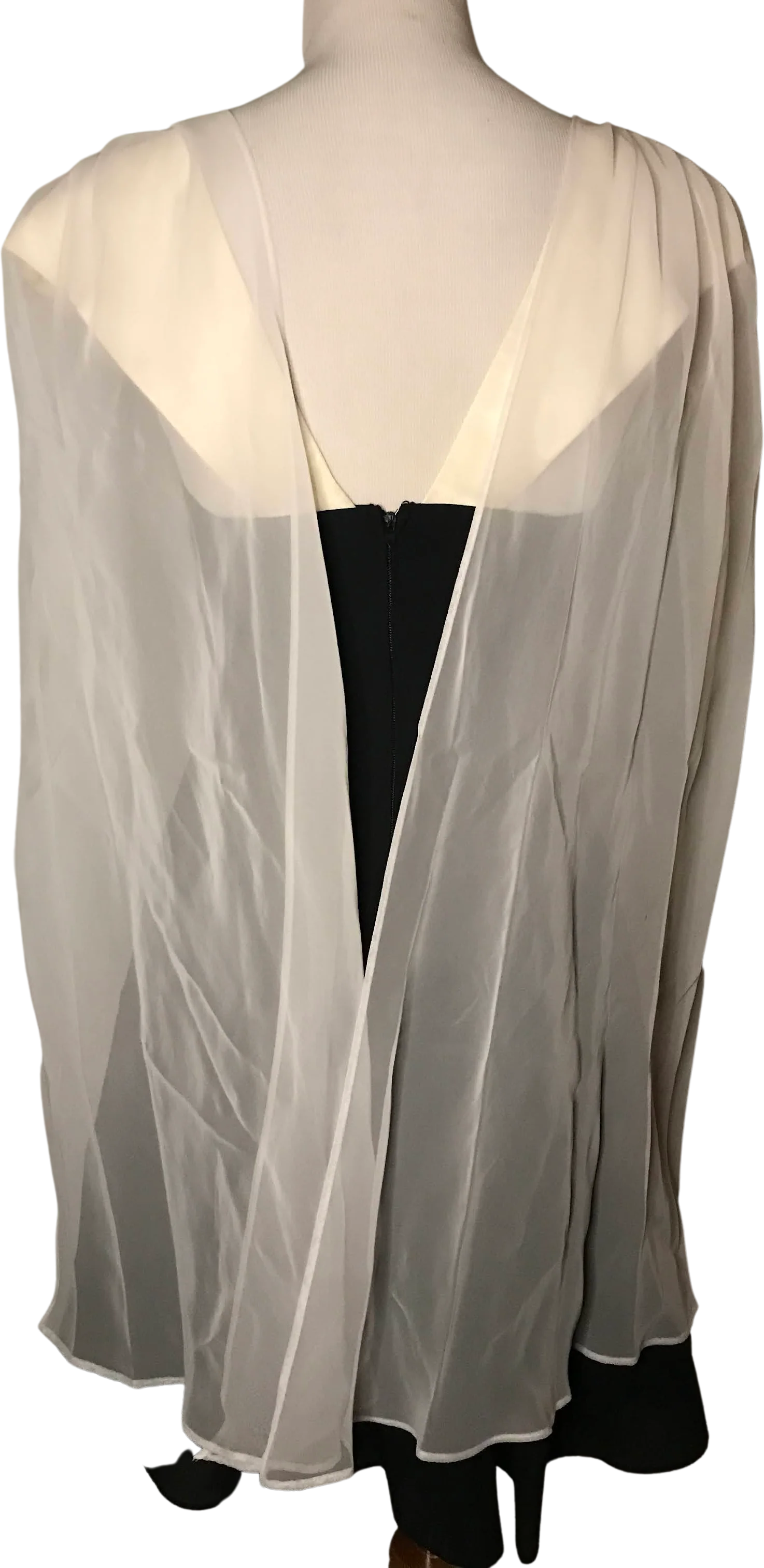 70s/80s Black White Fit And Flare Formal Cocktail Dress By Positively Ellyn - Image 2
