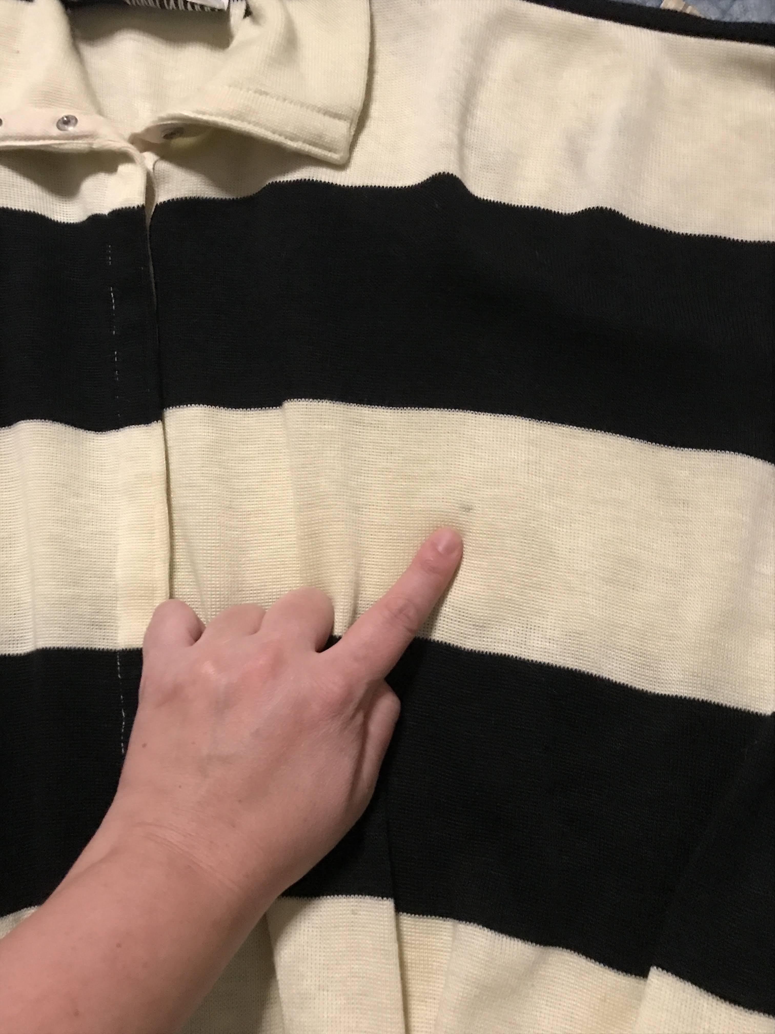 70s/80s Black White Striped Rugby Knit Maxi Co Ord Set By Norma Kamali - Image 8