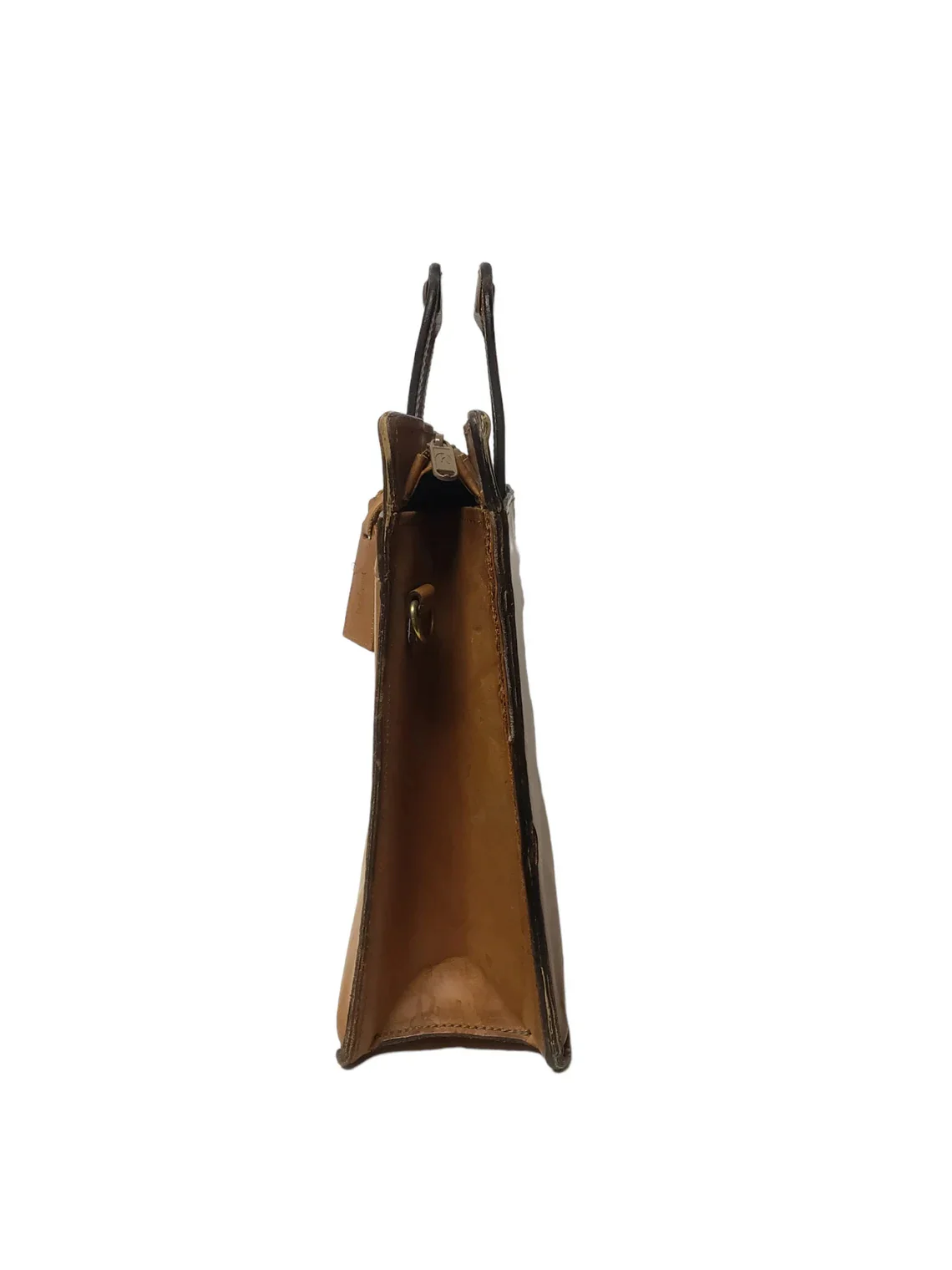 70s/80s Brown Belting Leather Portfolio Attaché Briefcase By Hartmann - Image 3