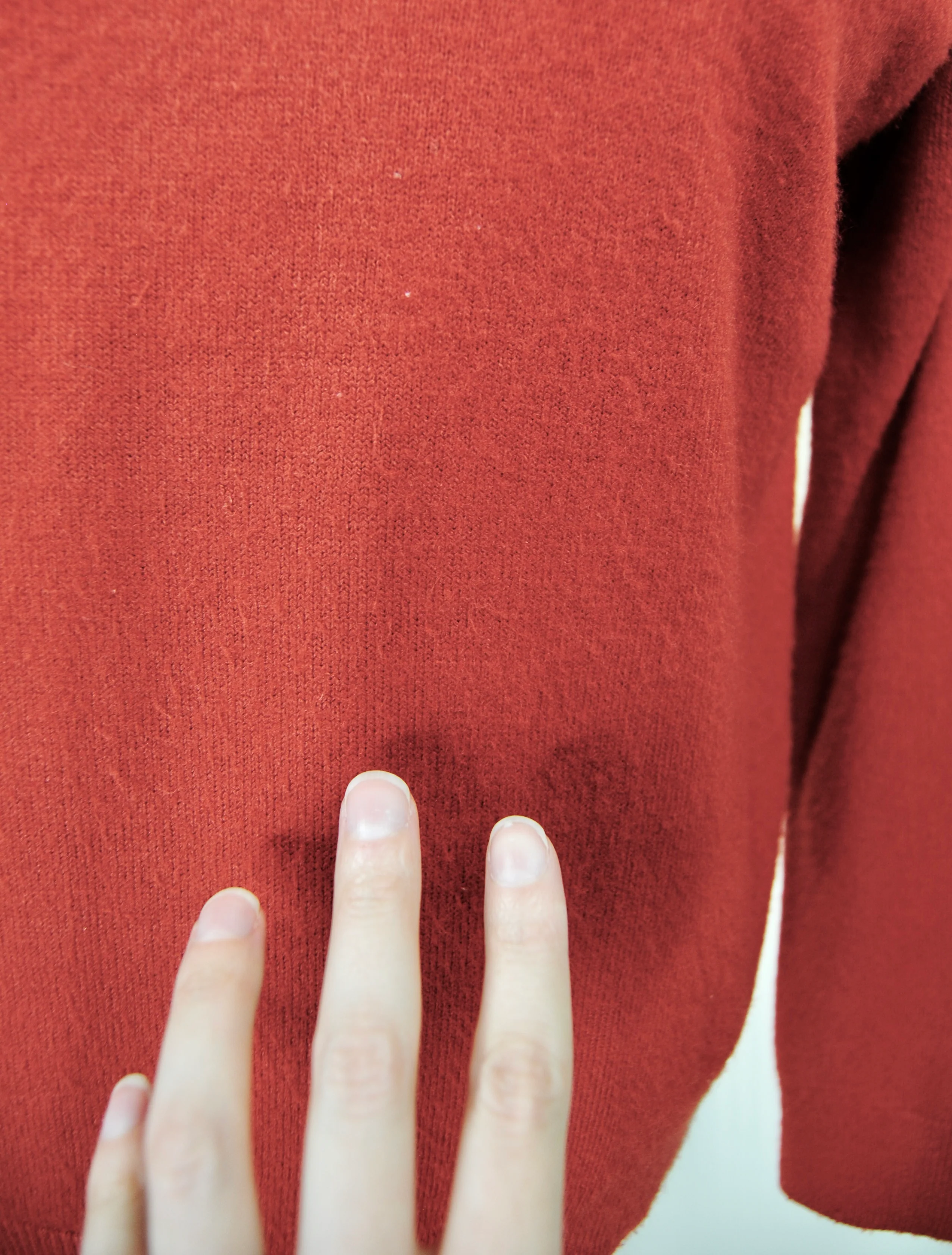 70s/80s Burnt Orange Mock Neck Sweater - Image 12