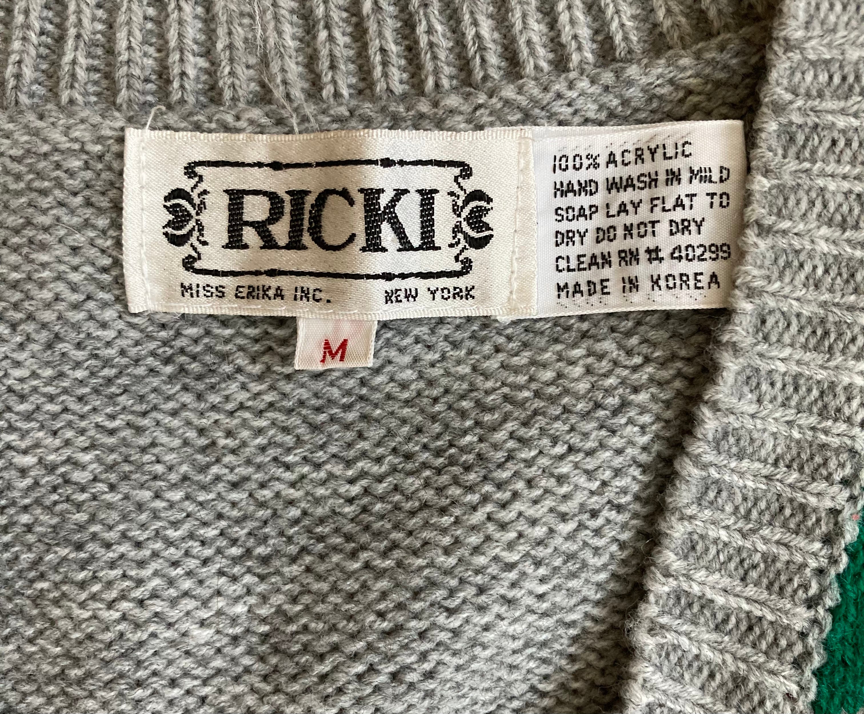 70s/80s Cheery Argyle Sweater Vest By Ricki - Image 4