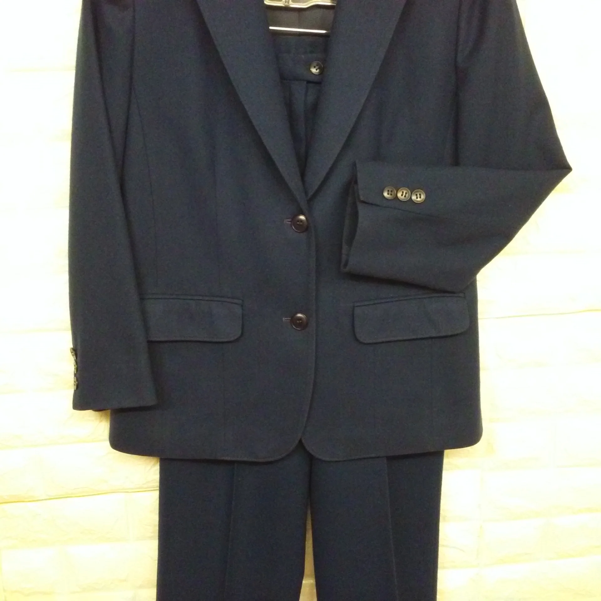 70s/80s Chic Classic 2pc Suit Blazer Trousers Pockets Wool By Pendleton Woolen Mills Made In Usa - Image 6