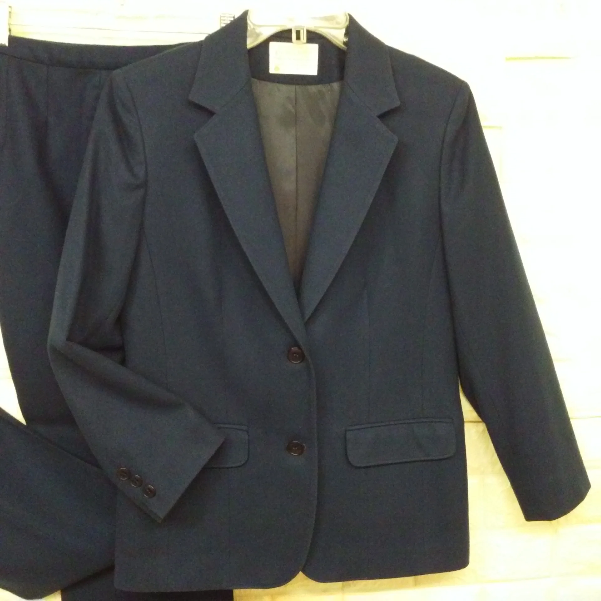 70s/80s Chic Classic 2pc Suit Blazer Trousers Pockets Wool By Pendleton Woolen Mills Made In Usa - Image 7