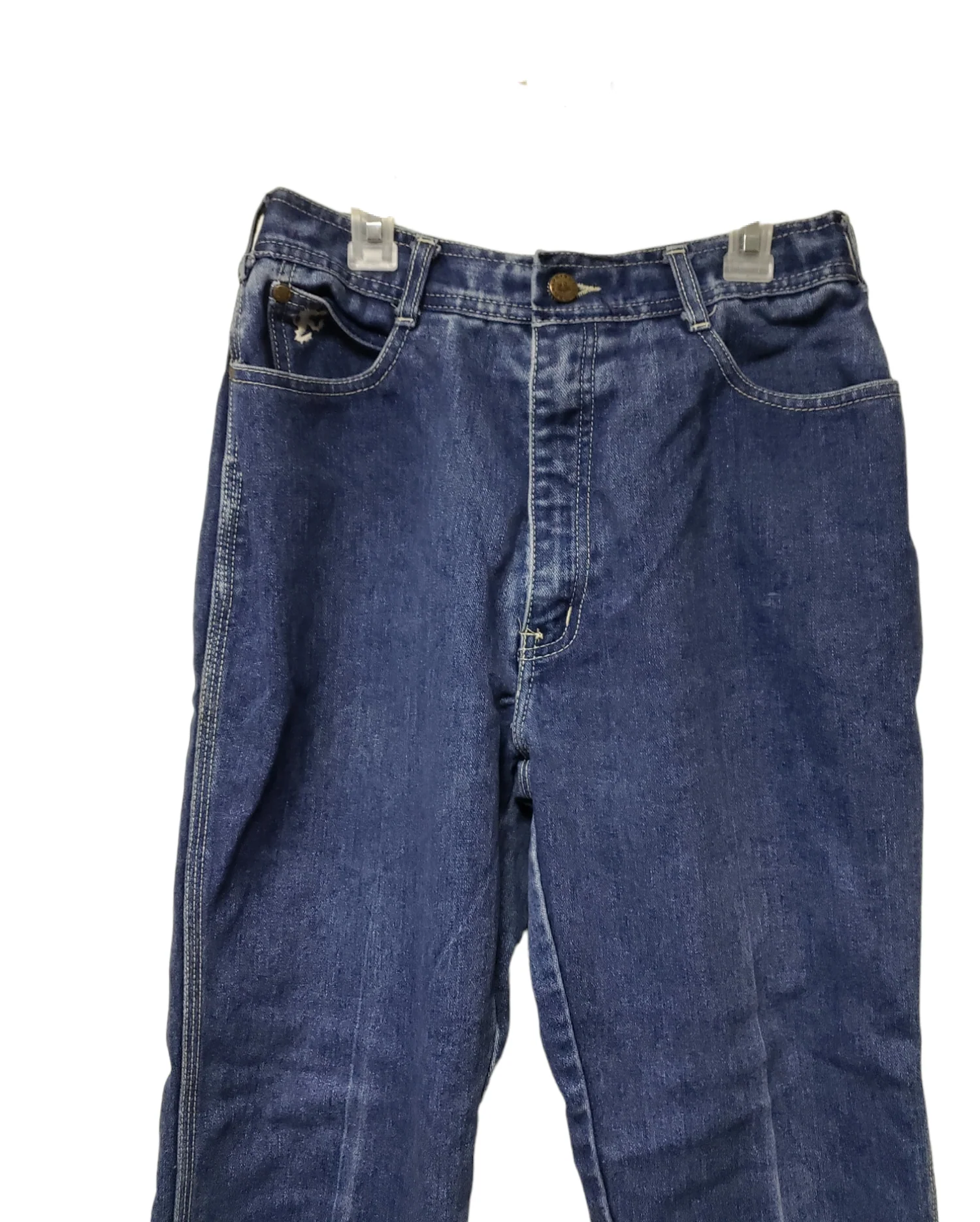 70s/80s Dark Wash Denim High Rise Jeans By Braxton Jeans - Image 3