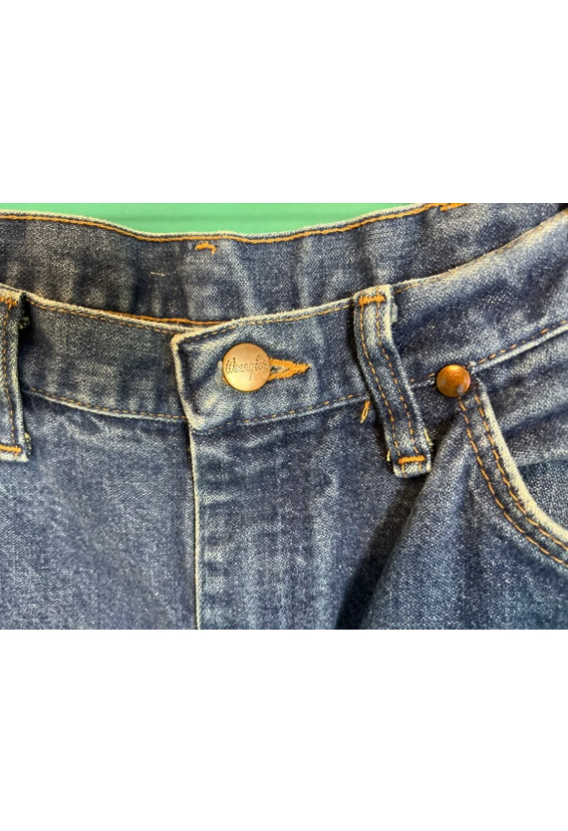 70s/80s Dark Wash Denim Jeans By Wrangler - Image 6