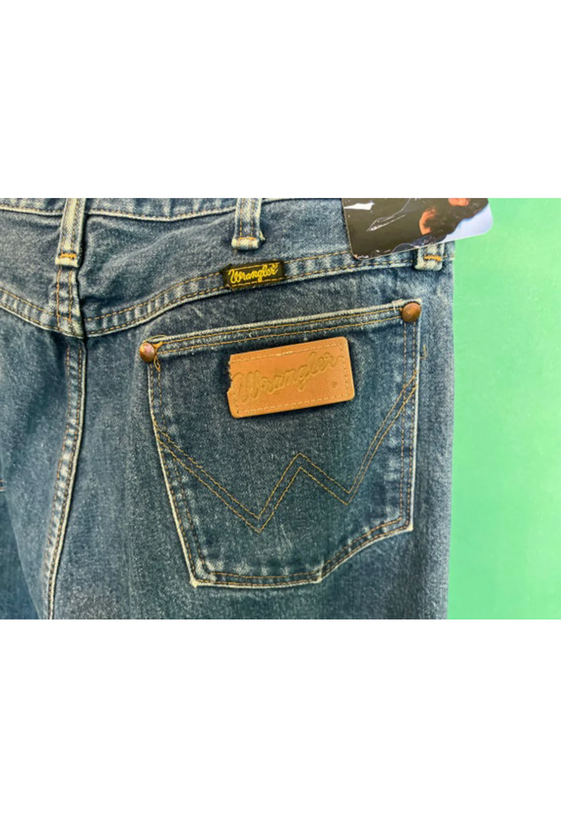70s/80s Dark Wash Denim Jeans By Wrangler - Image 8