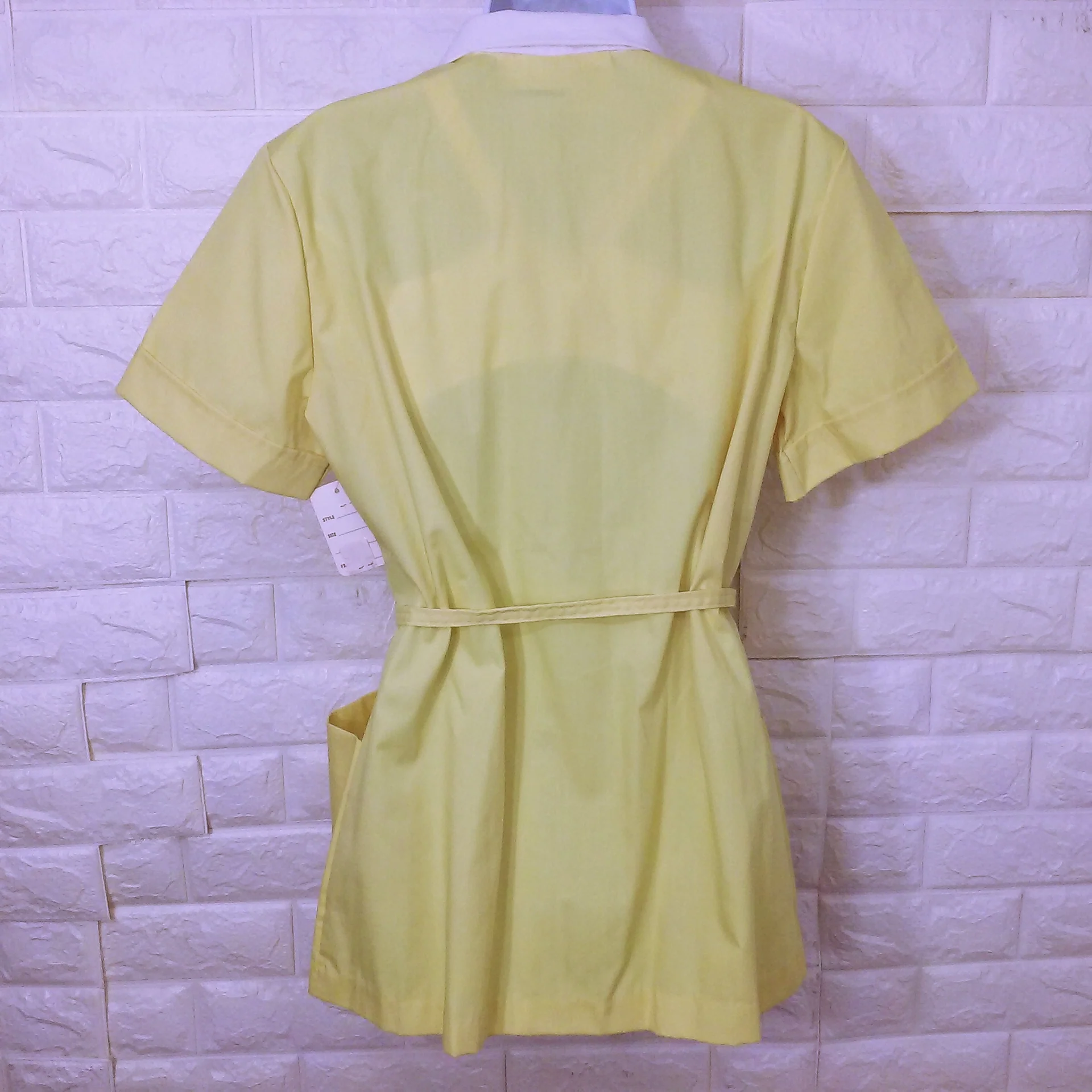 70s/80s Deadstock Waitress Cafeteria Service Uniform Tunic By Bob Evans Uniform Made In Usa - Image 9