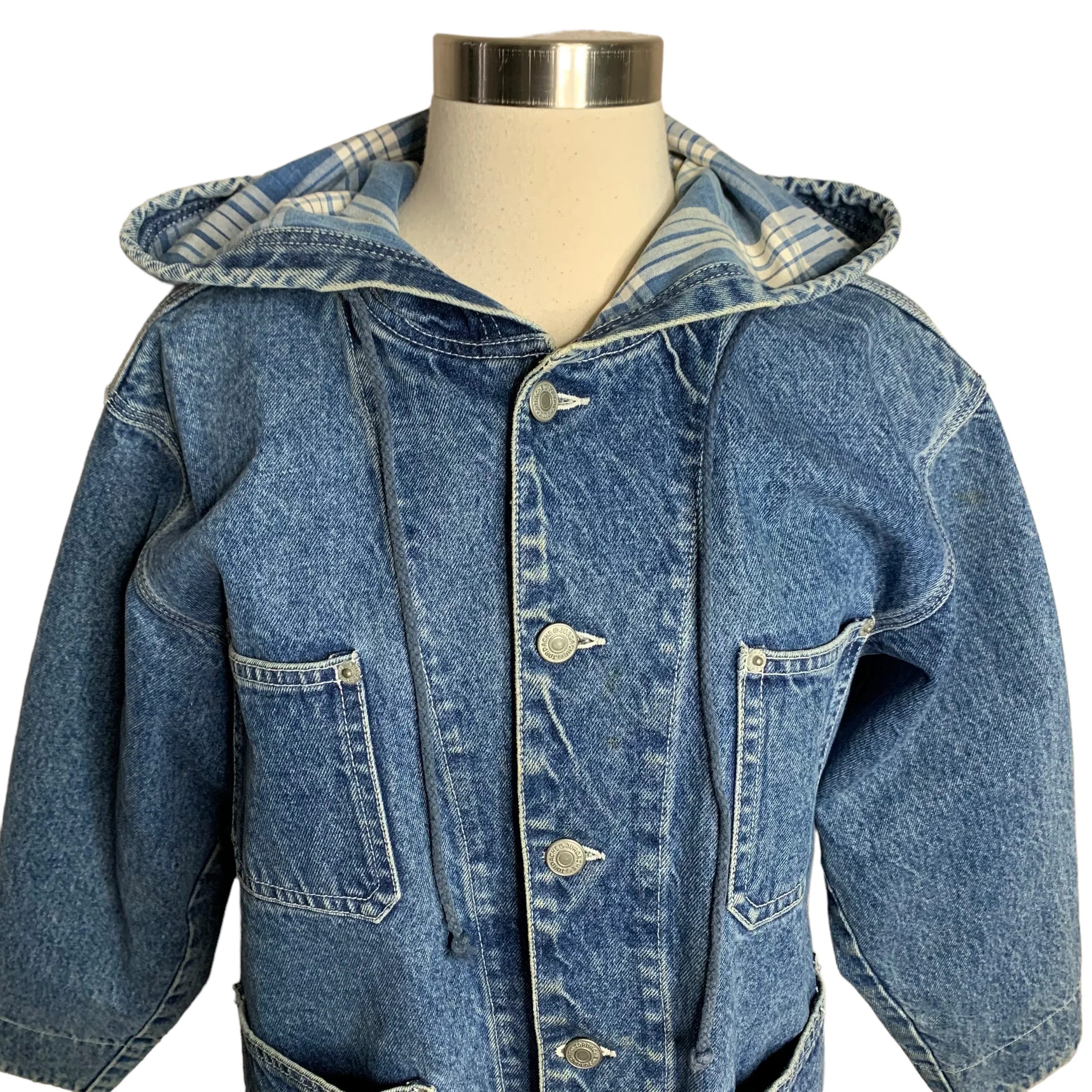70s/80s Denim Jacket With Hood By Jordache - Image 3