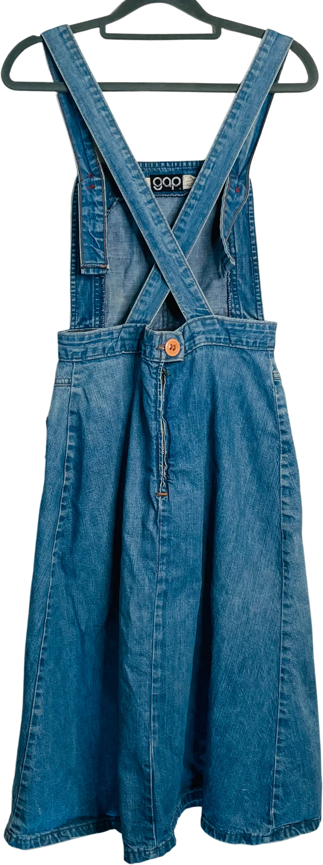 70s/80s Denim Jumper Dress By Gap - Image 2