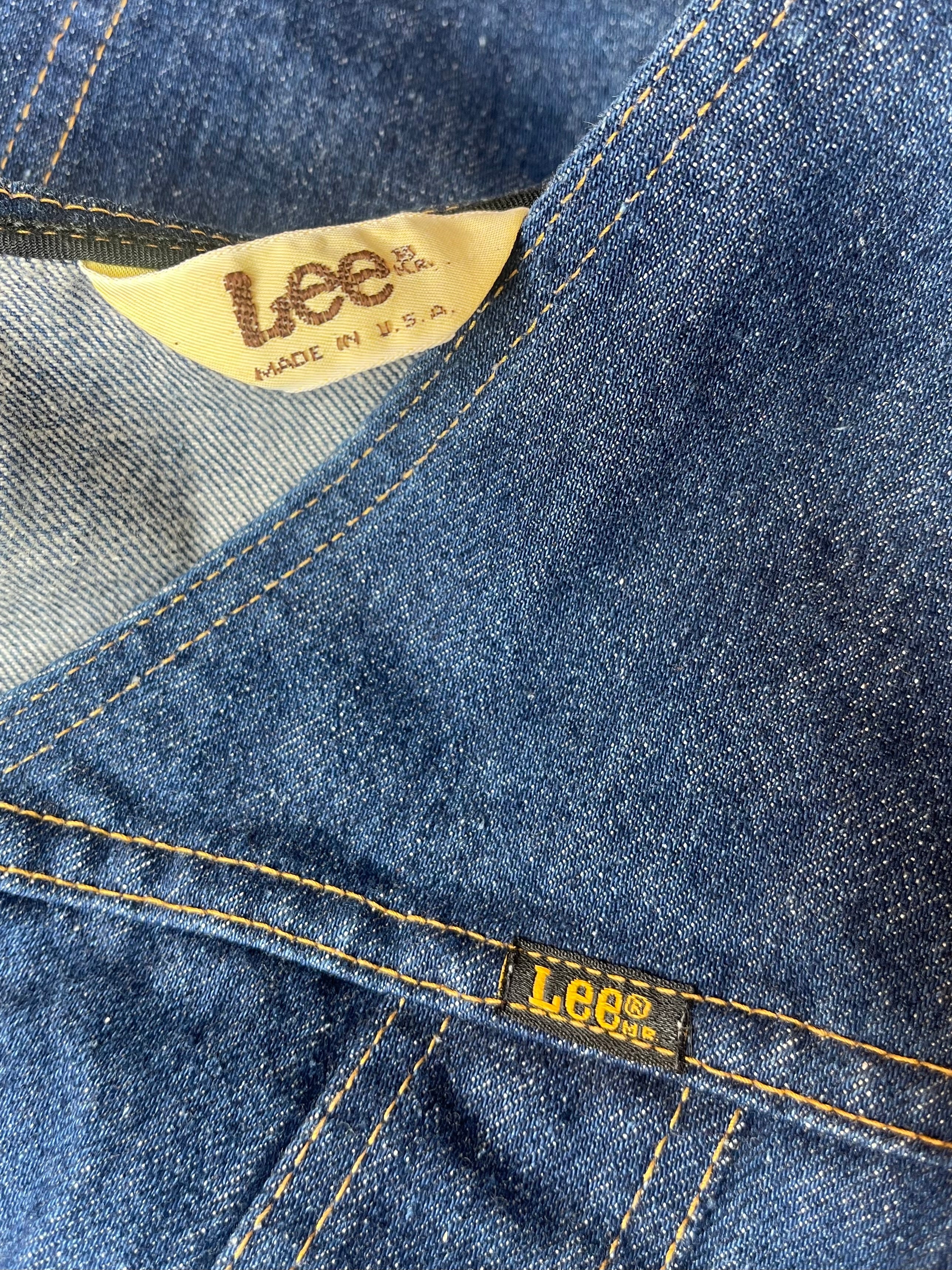 70s/80s Denim Vest With Painted Art On Back By Lee - Image 5
