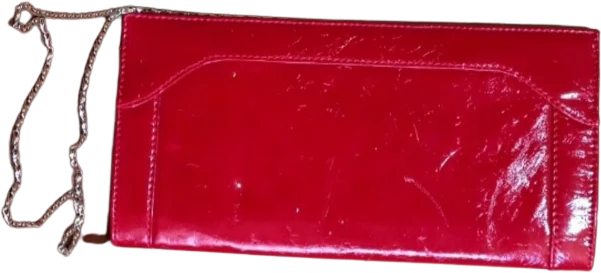 70s/80s Designer Maroon Clutch Or Crossbody Bag By Angie & Lola - Image 2