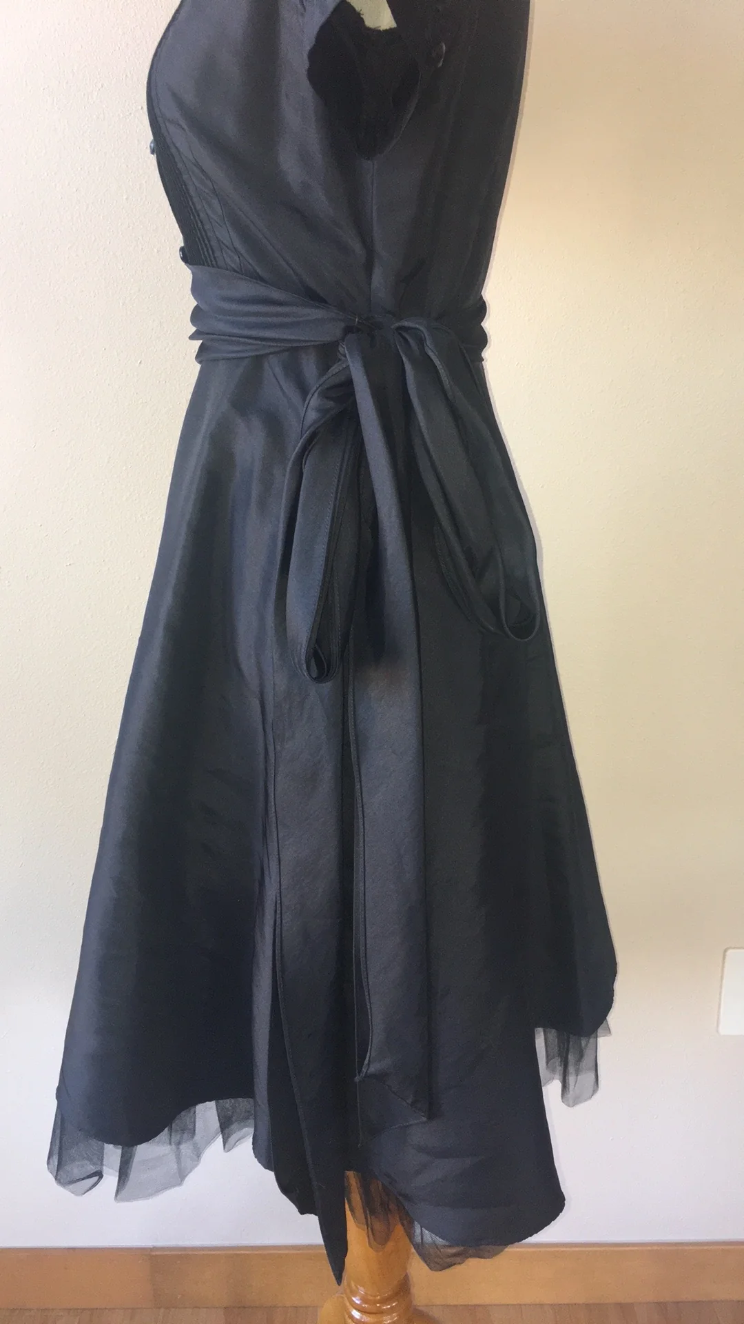 70s/80s Donna Morgan Black Dress - Size 6 By Donna Morgan - Image 11