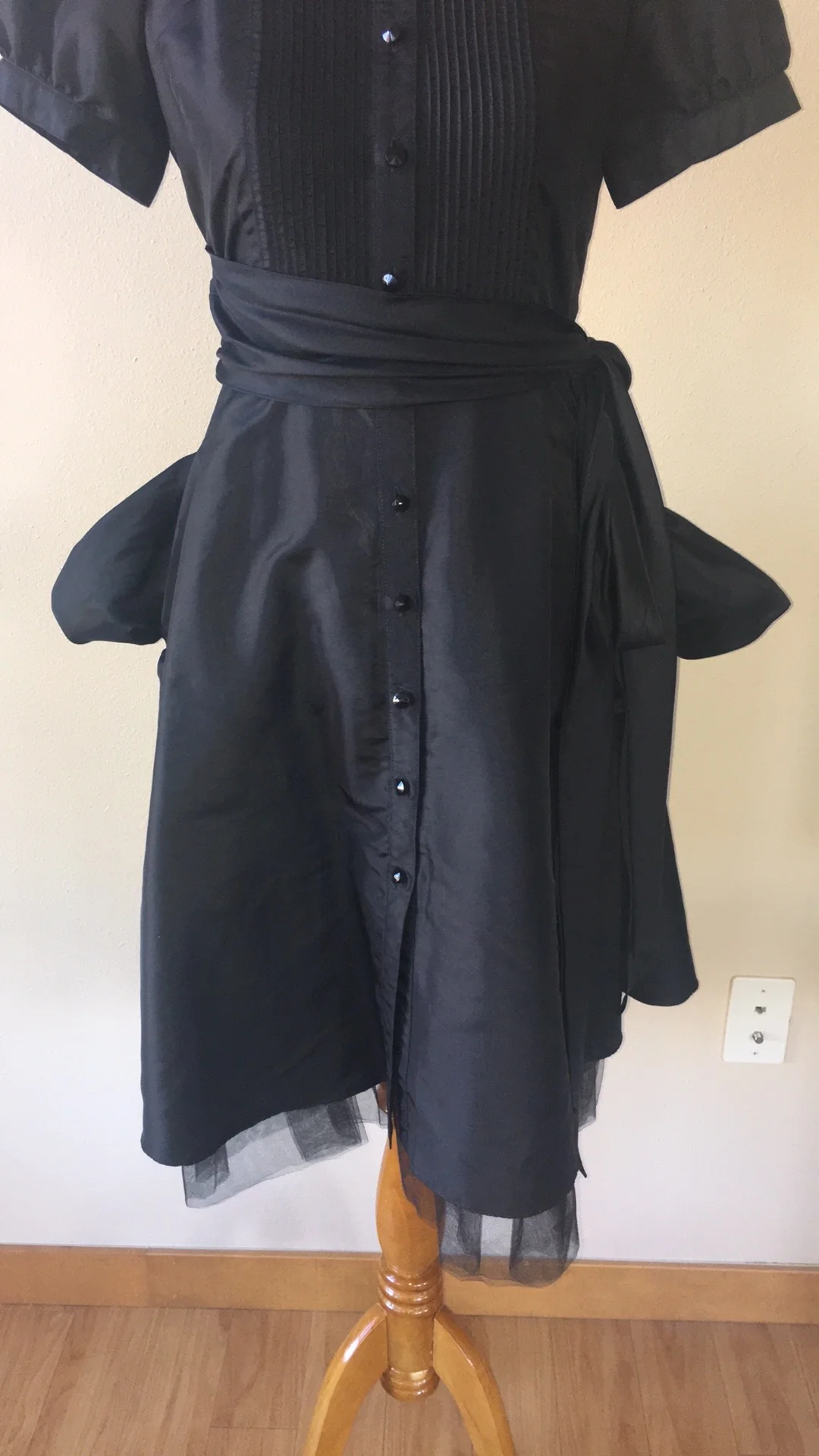70s/80s Donna Morgan Black Dress - Size 6 By Donna Morgan - Image 14