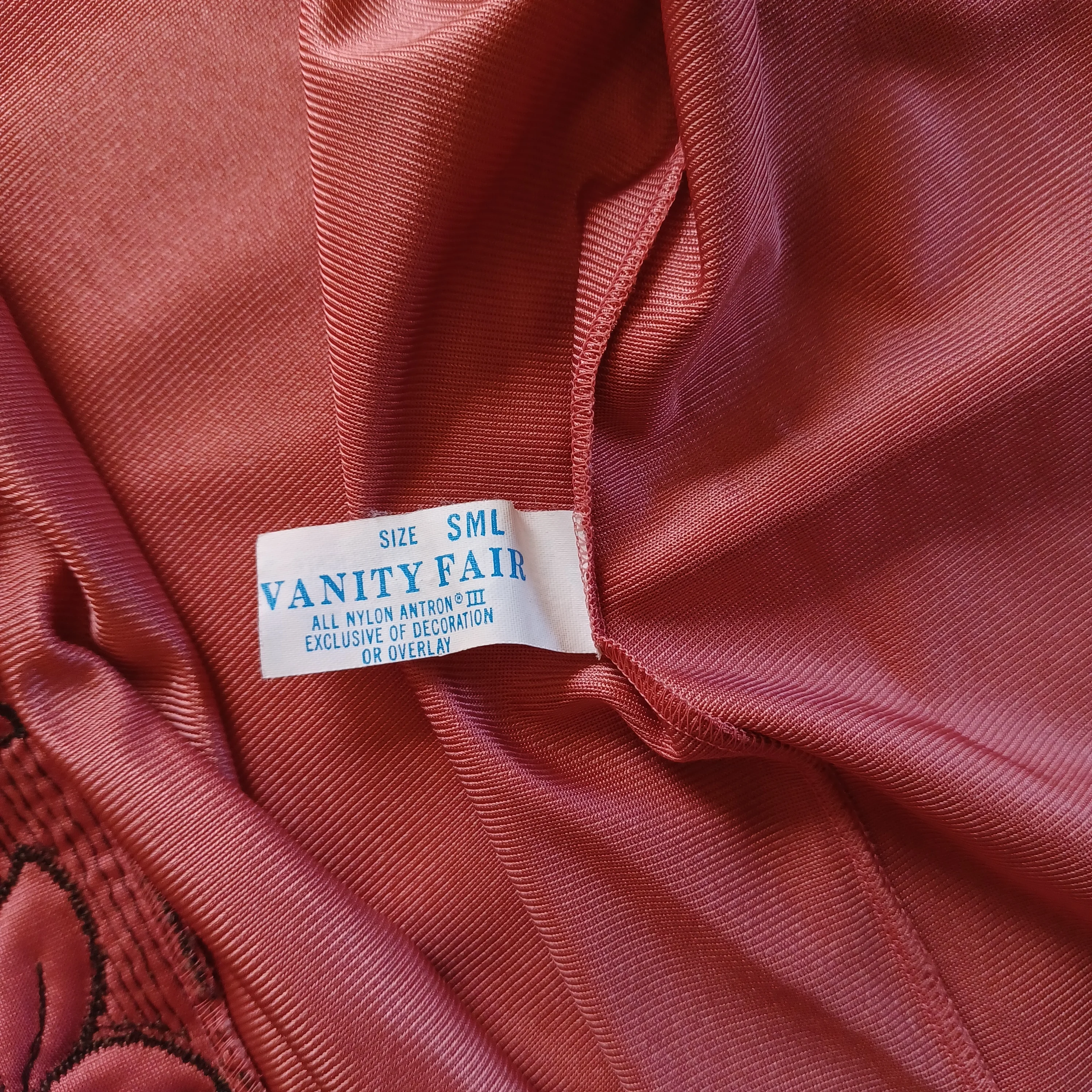 70s/80s Dusty Rose 3 Piece Pajama Set With Robe By Vanity Fair - Image 6