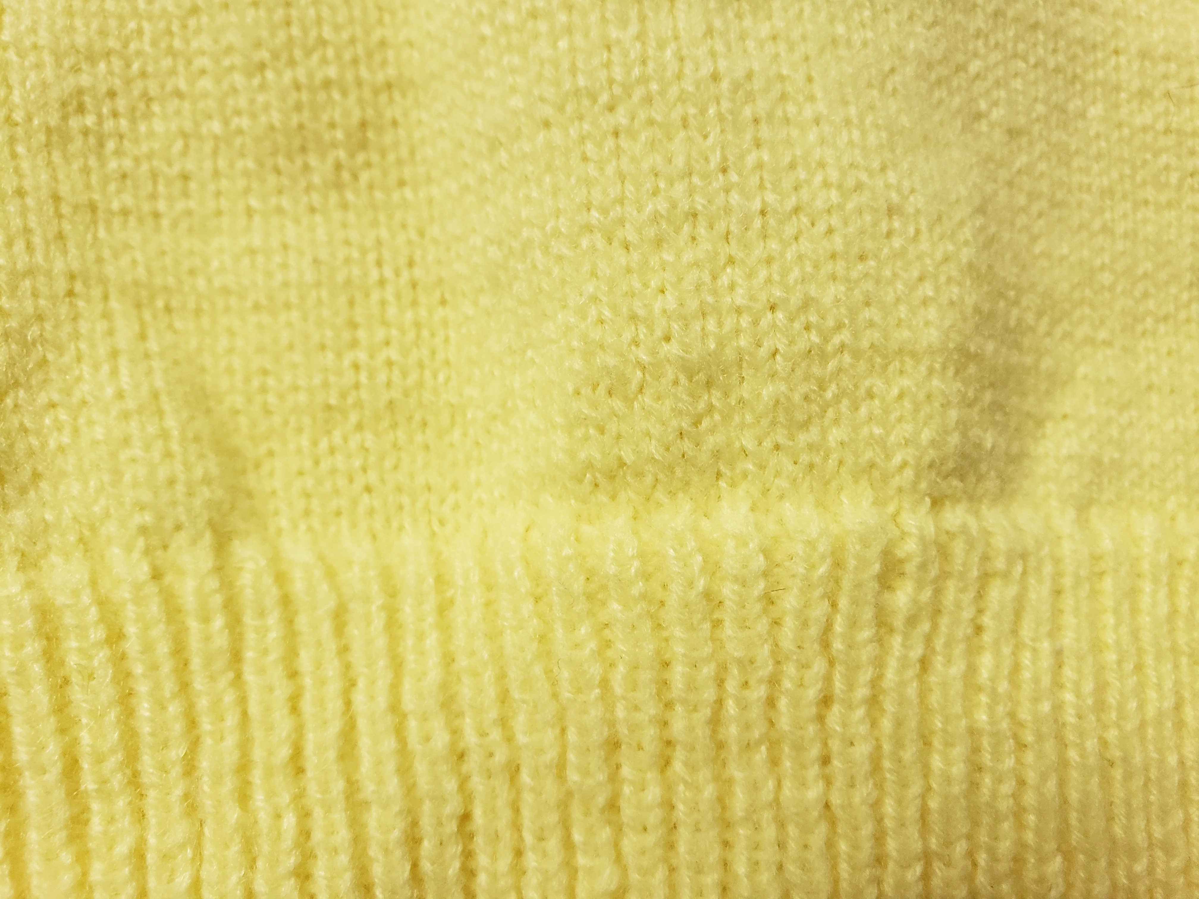 70s/80s Embroidered Ducks Yellow Cardigan By Baby Crest - Image 5