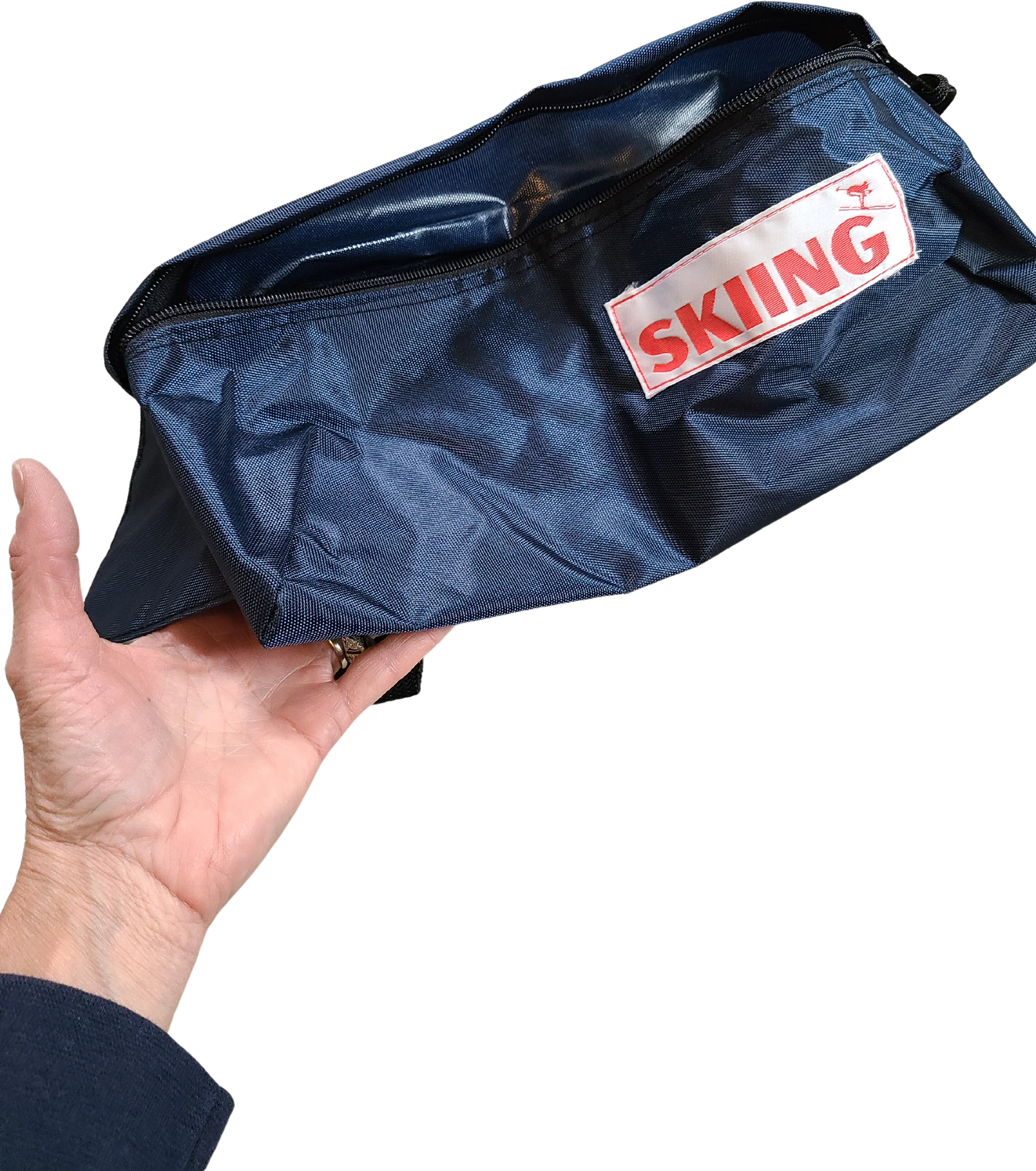 70s/80s Fanny Pak Fanny Pack, Navy, Skiing, Ski Patrol By Skiing - Image 2