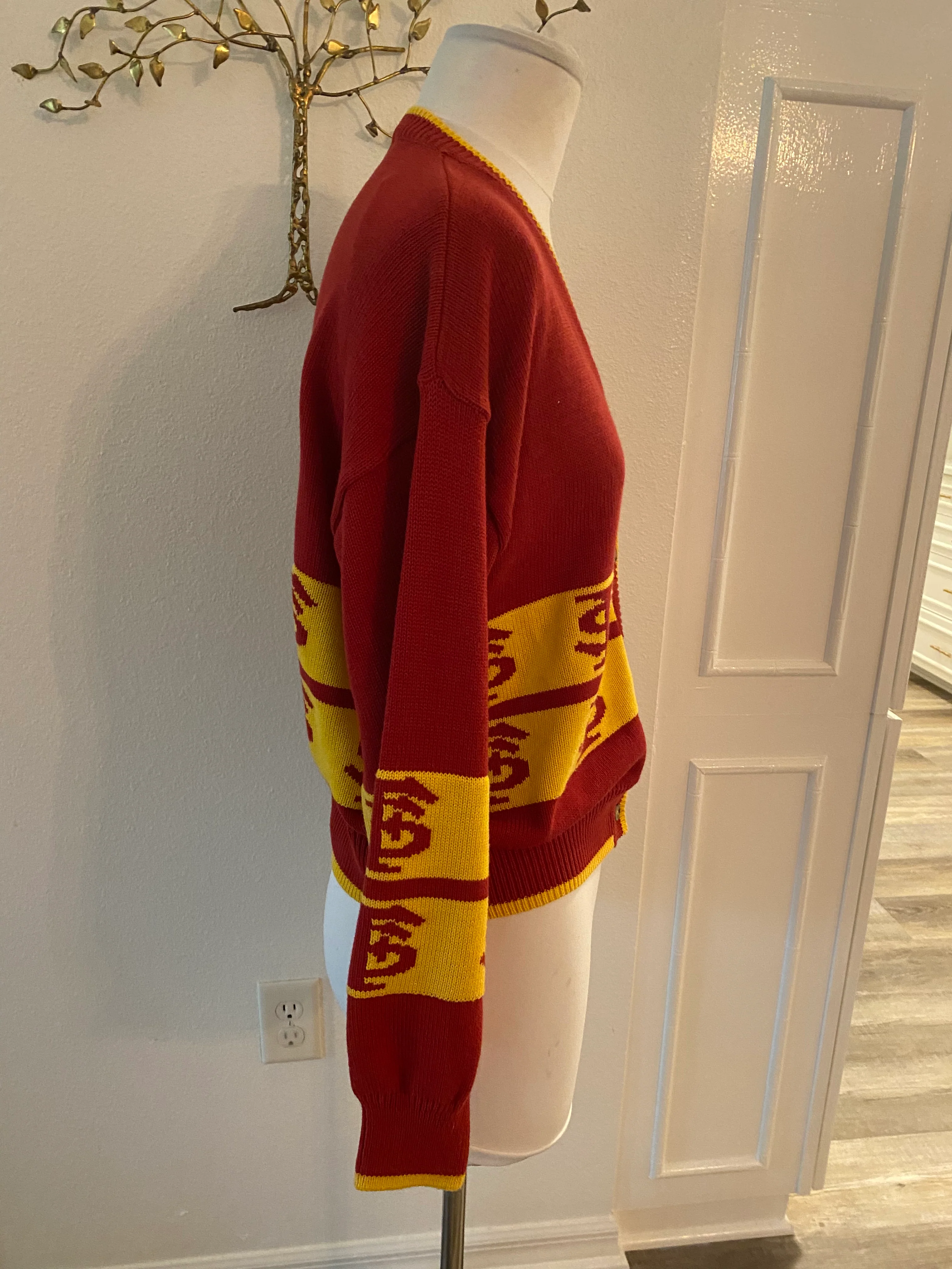 70s/80s Fsu Florida State University Cardigan by Joe College - Image 3