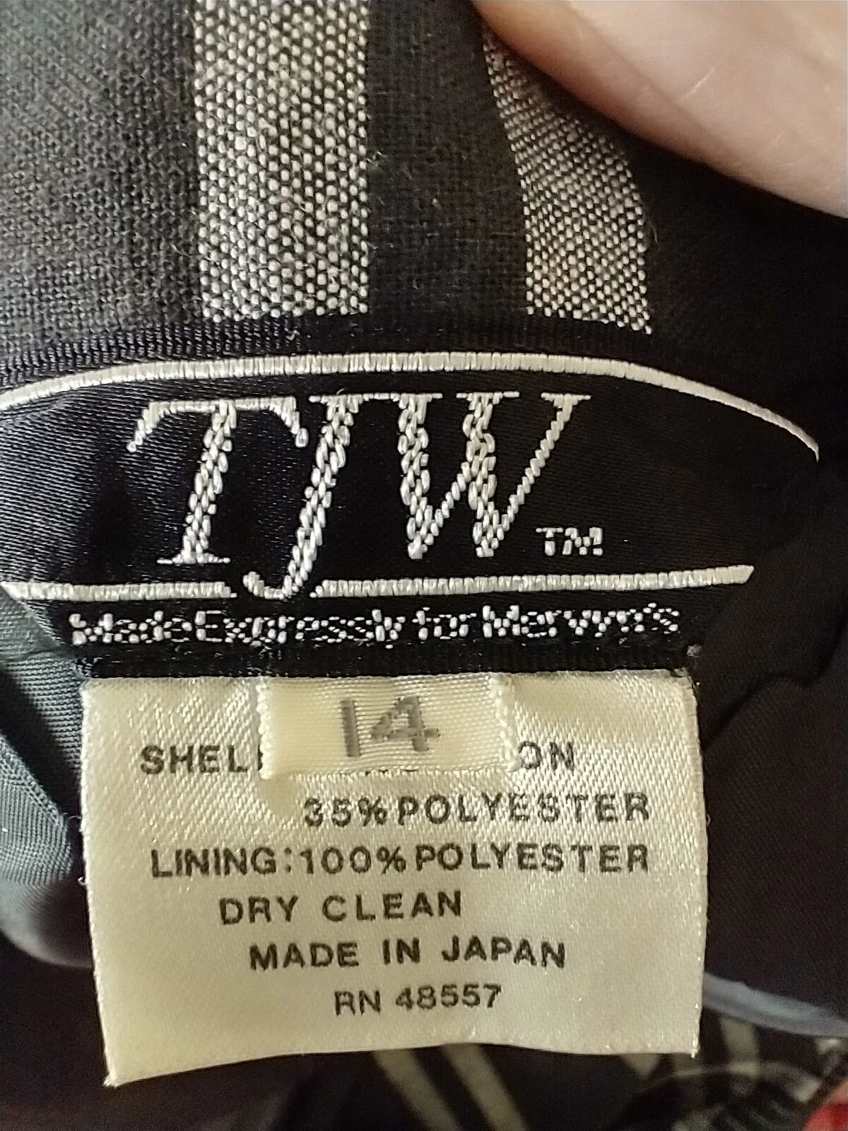 70s/80s Full Cotton Pleated Skirt Black and Gray Midi Skirt Cotton/poly Fully Lined Ladies M Made In Japan by TJW - Image 8