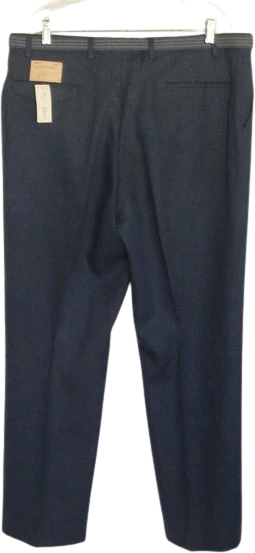70s/80s Blue Dress Pants 38 X 31.5 Pockets By Goldwaters - Image 2