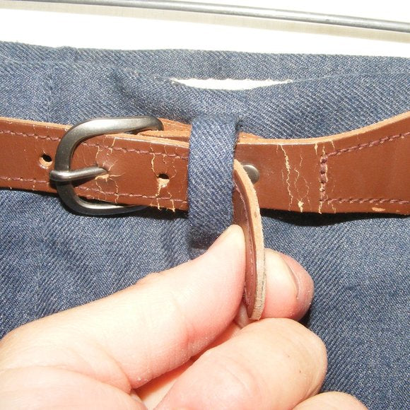 70s/80s Blue Dress Pants 38 X 31.5 Pockets By Goldwaters - Image 5