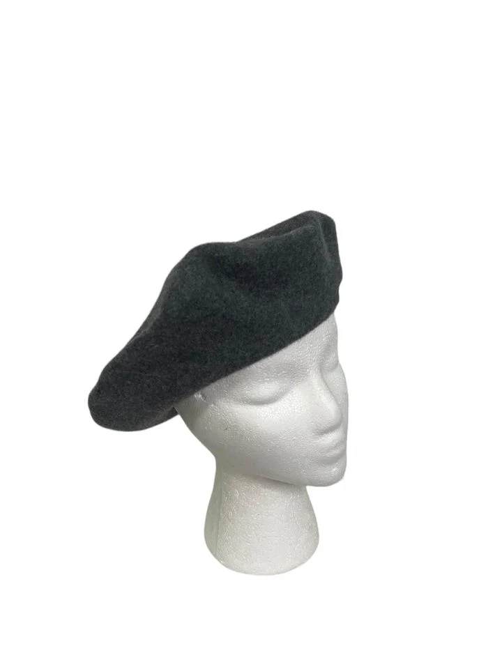 70s/80s Gray Wool Beret Hat - Image 3