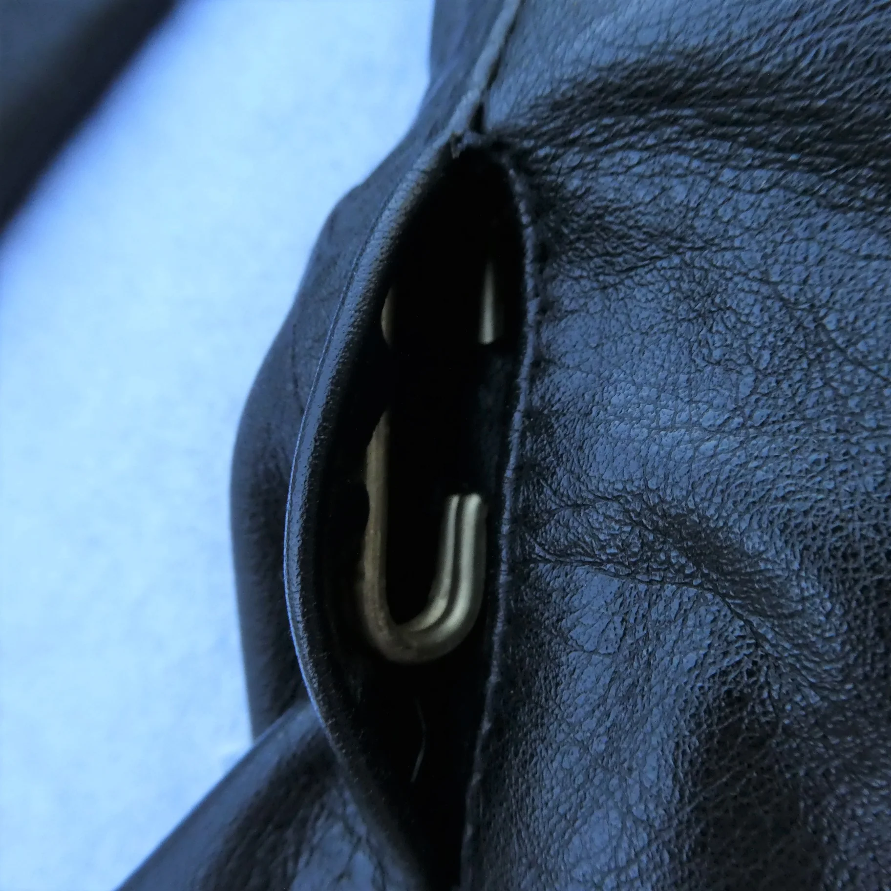 70s/80s Heavy Duty Mens Black Leather German Police Jacket By Hackel & Co. - Image 9