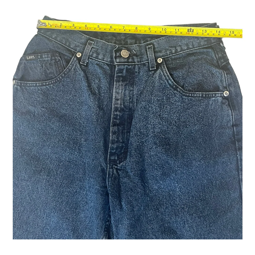 70s/80s High Rise Ilgwu Union Usa Tapered Leg Mom Jeans By Lee - Image 3