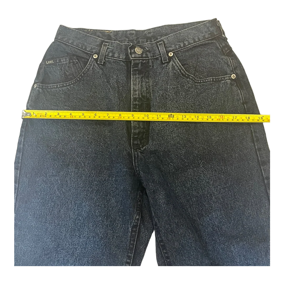 70s/80s High Rise Ilgwu Union Usa Tapered Leg Mom Jeans By Lee - Image 5
