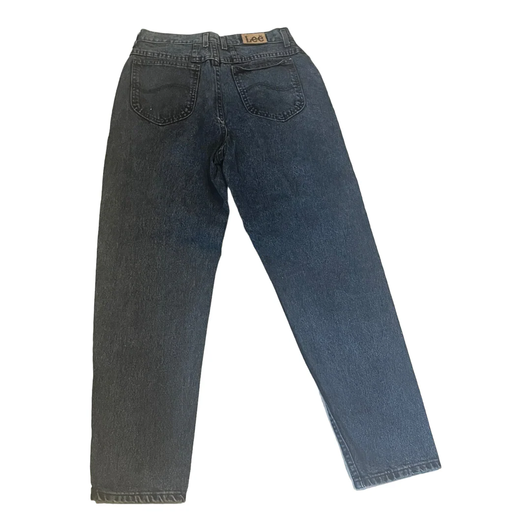70s/80s High Rise Ilgwu Union Usa Tapered Leg Mom Jeans By Lee - Image 9