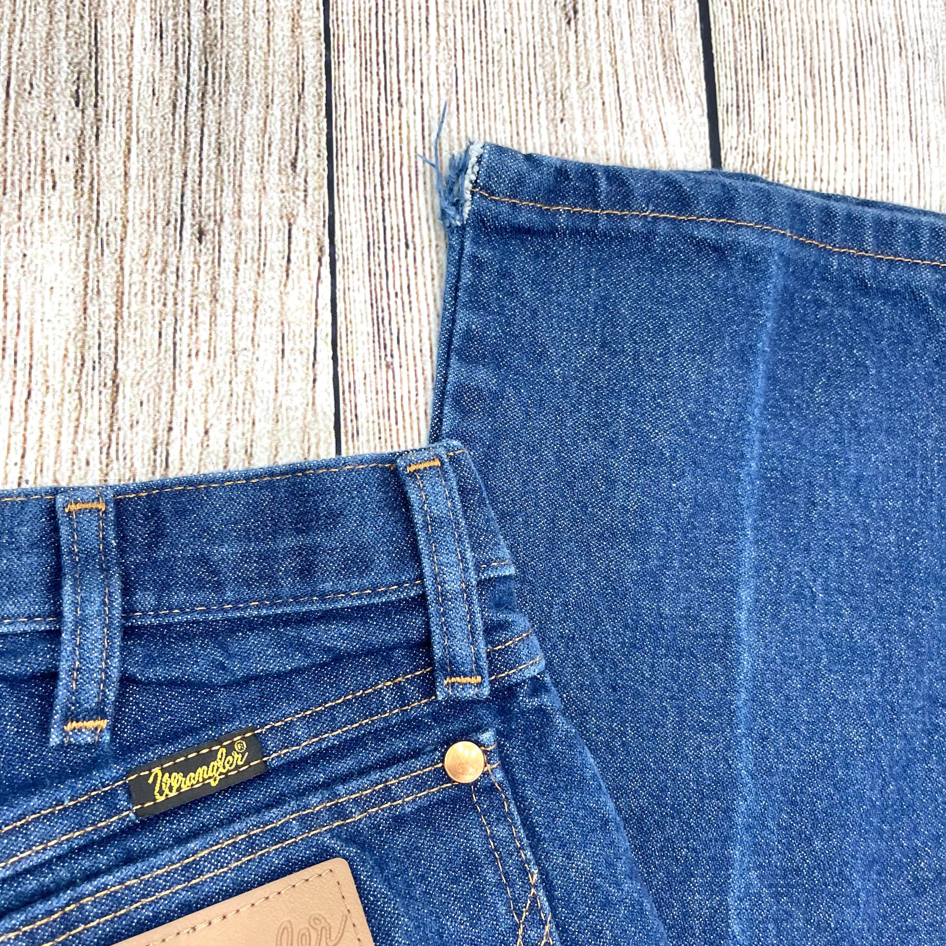 70s/80s High Waist Cowboy Cut Slim Fit Straight Leg Jeans By Wrangler - Image 10