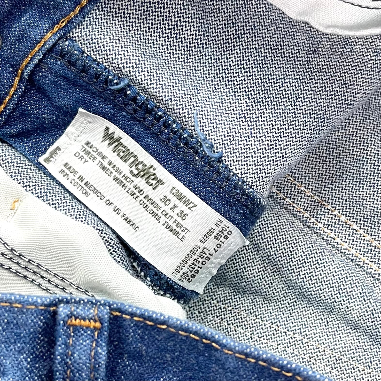 70s/80s High Waist Cowboy Cut Slim Fit Straight Leg Jeans By Wrangler - Image 11