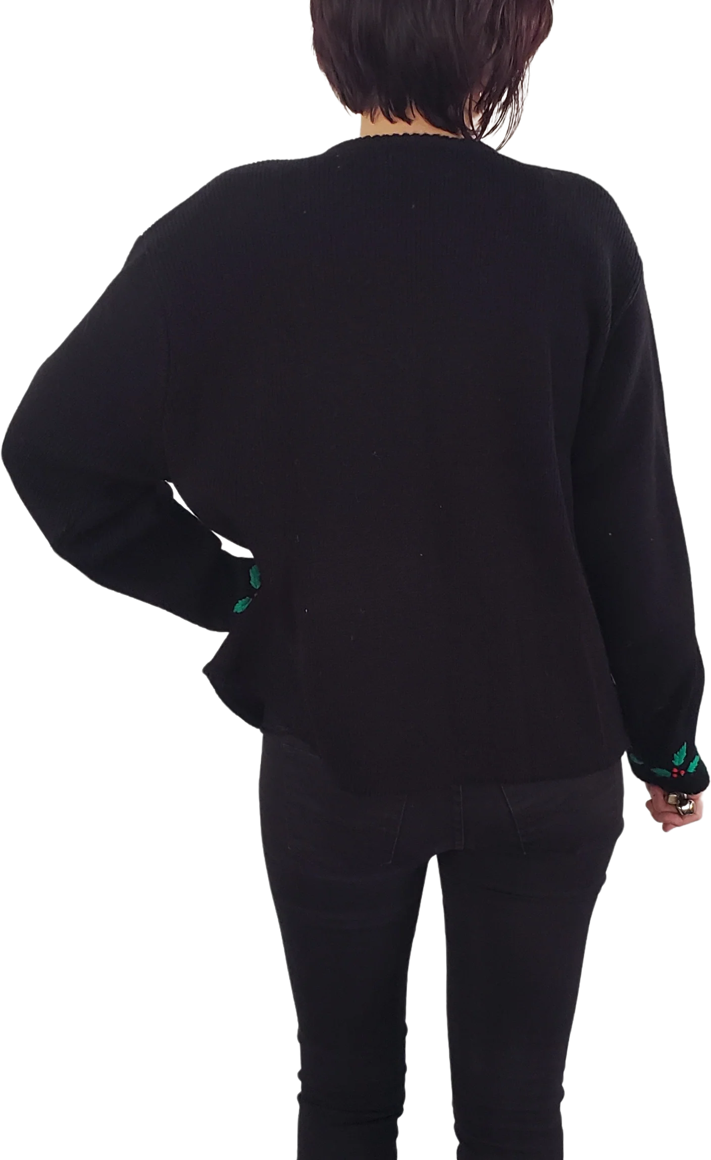 70s/80s Holly Accented Cardigan By Tally Ho - Image 2