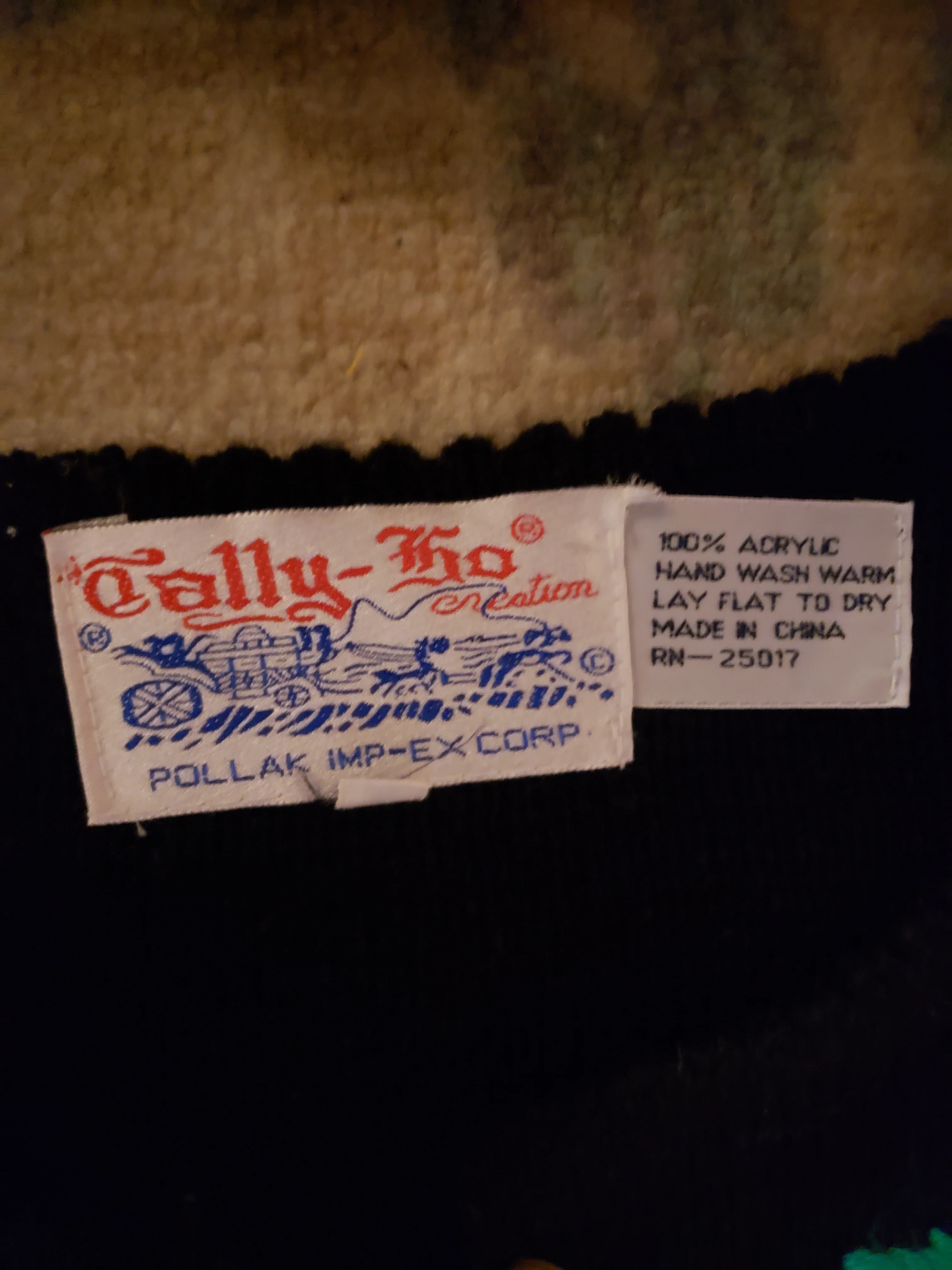 70s/80s Holly Accented Cardigan By Tally Ho - Image 3