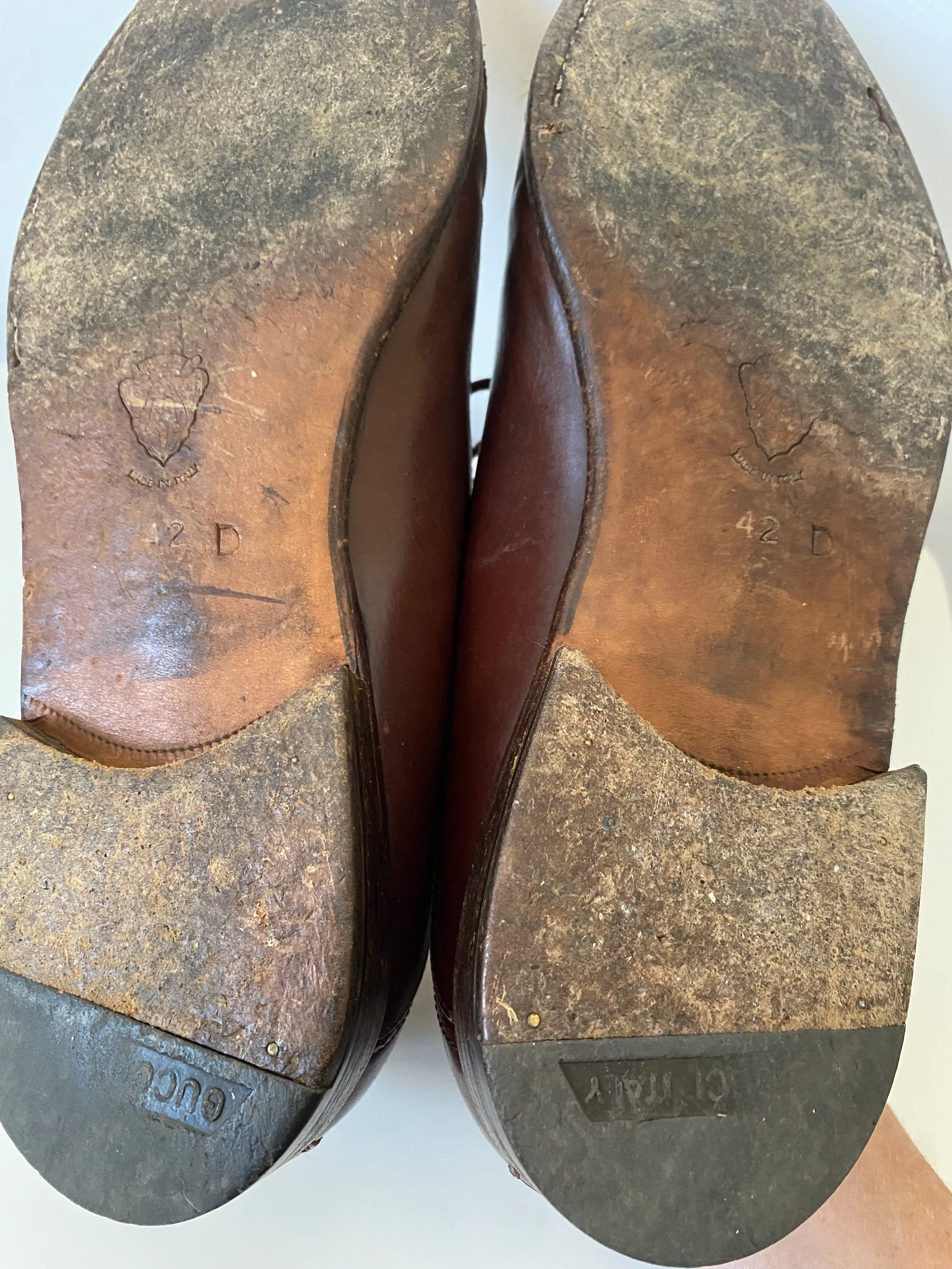 70s/80s Leather Dress Shoes By Gucci - Image 5