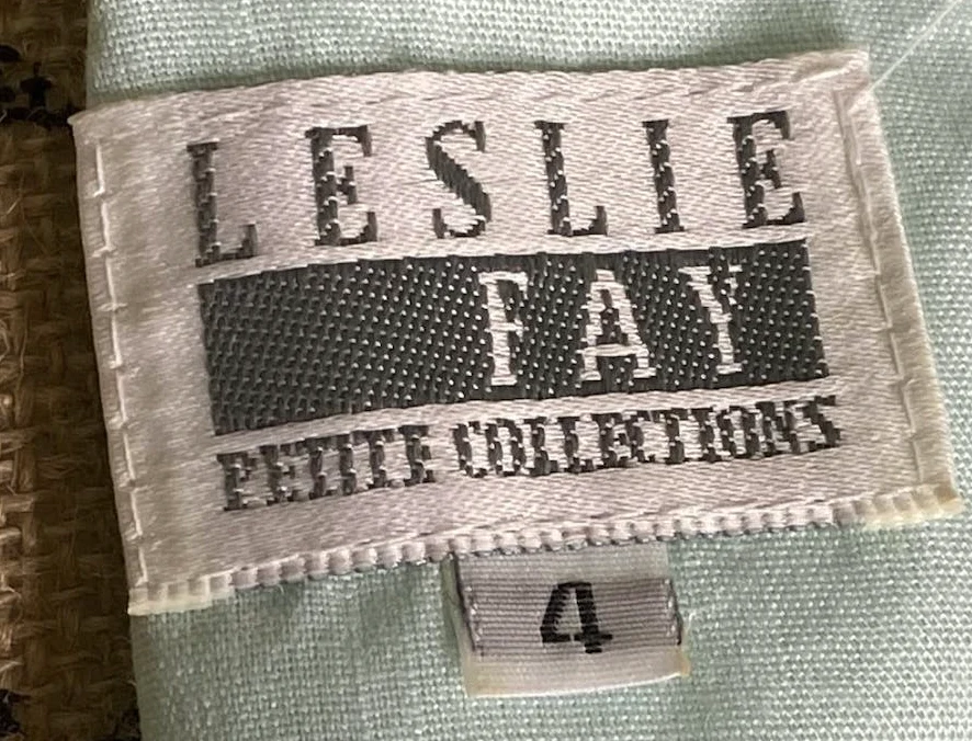 70s/80s Light Mint Green Shirtwaist Dress With Lace Detail By Leslie Fay - Image 6