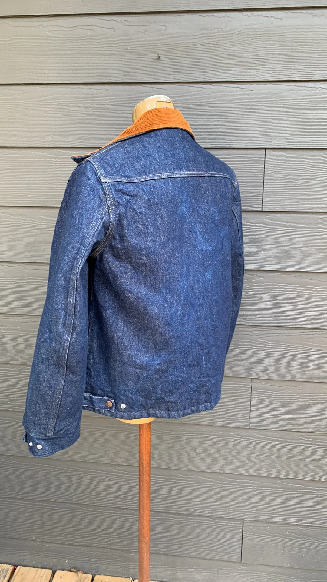 70s/80s Lined Denim Jacket With Corduroy Collar By Sedgefield - Image 12